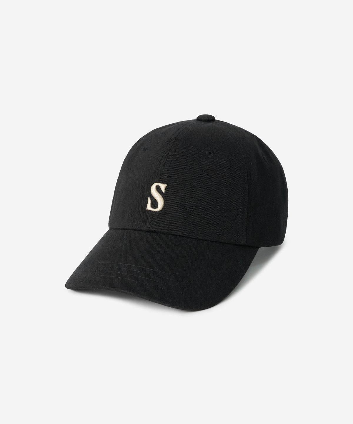 세터(SATUR) 스몰 S 로고 볼캡 블랙