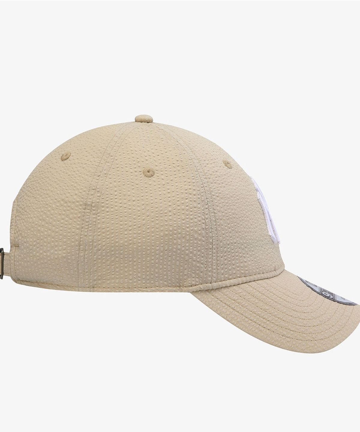 뉴에라(NEW ERA) MLB 뉴욕 양키스 시어서커 언스트럭쳐 볼캡 베이지