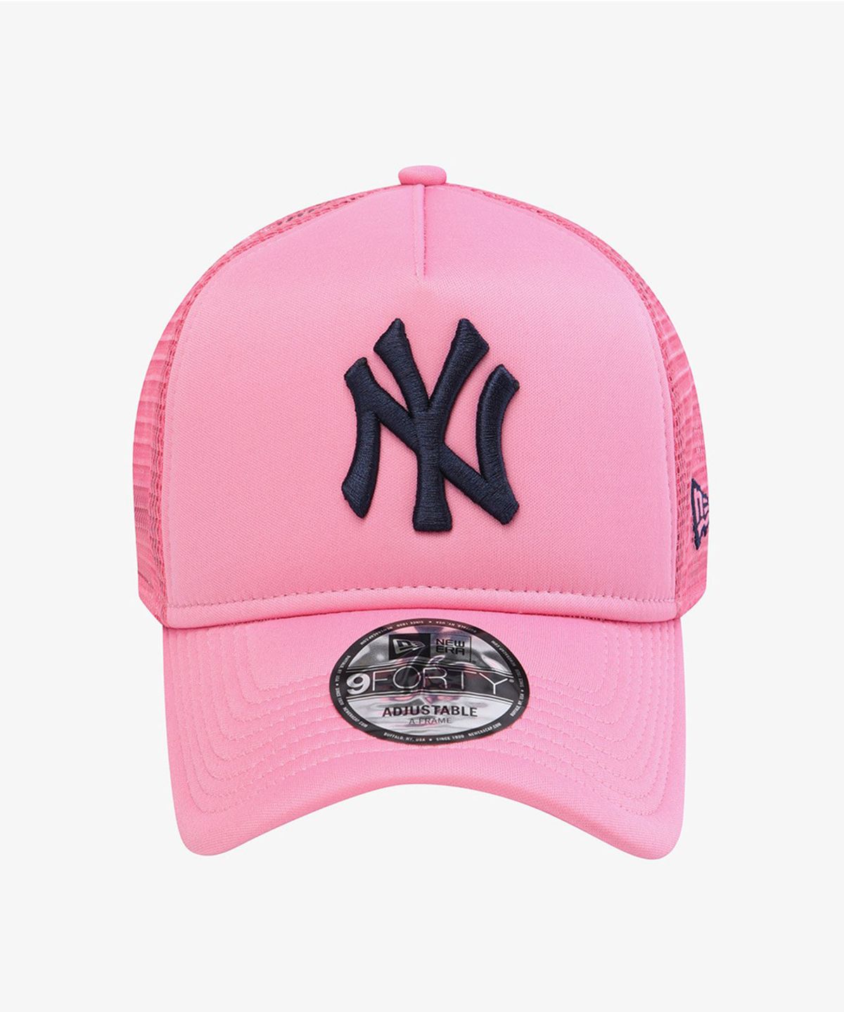 뉴에라(NEW ERA) MLB 뉴욕 양키스 스폰지 시리즈 A프레임 트러커 볼캡 핑크