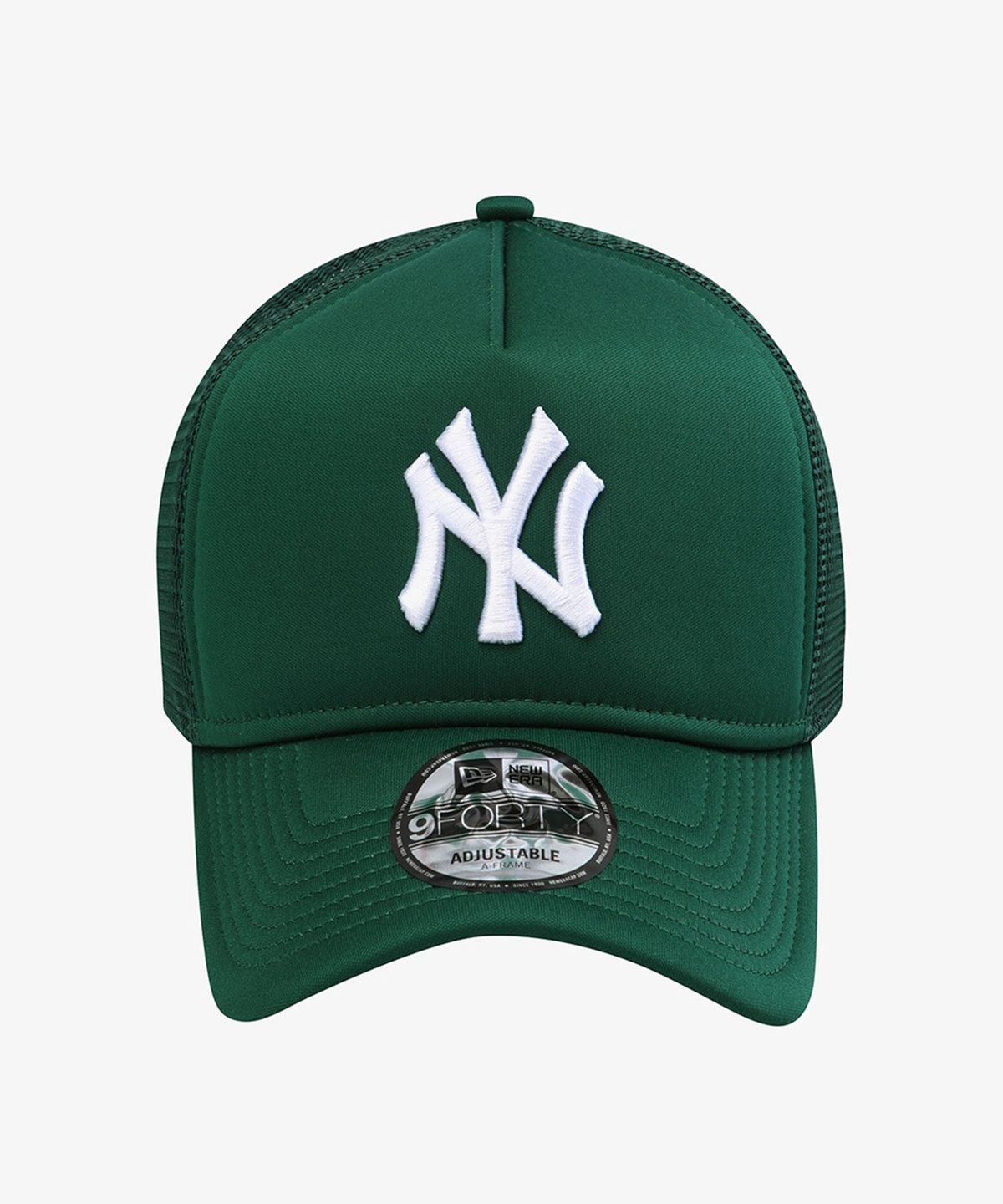 뉴에라(NEW ERA) MLB 뉴욕 양키스 스폰지 시리즈 A프레임 트러커 볼캡 그린