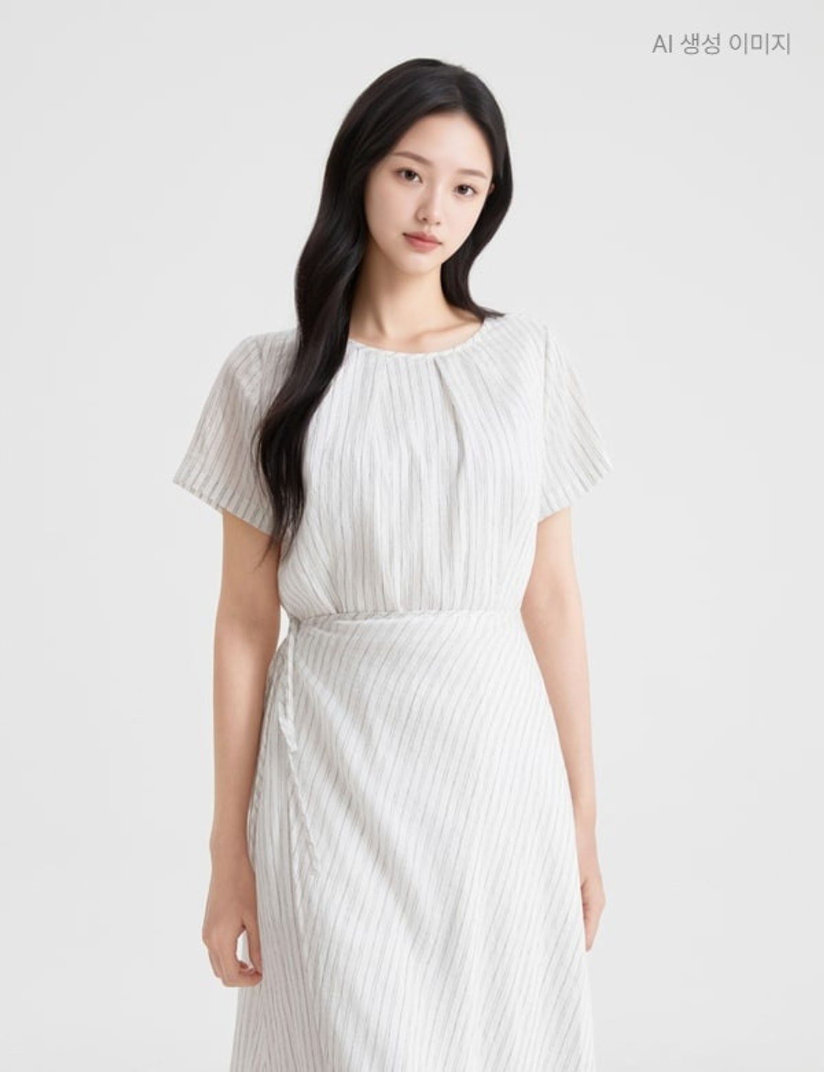 로엠(ROEM) 반팔 랩 원피스 RMOWG37RT3