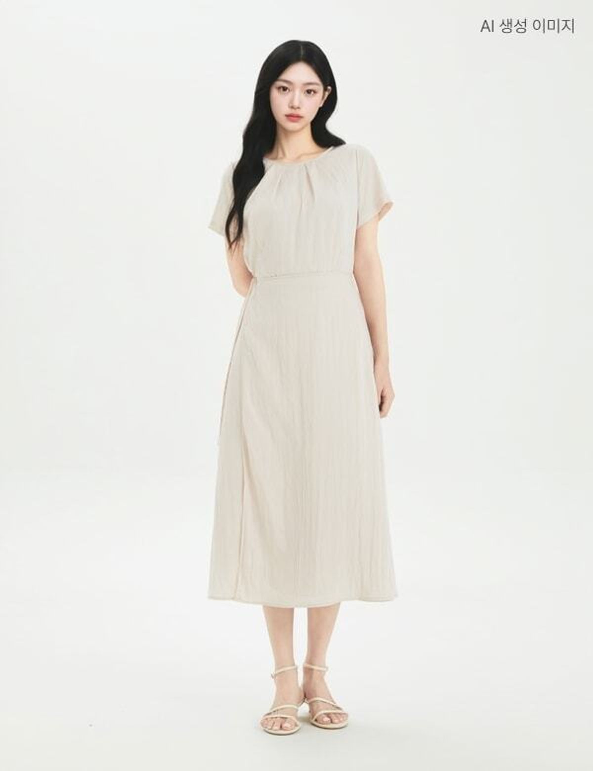 로엠(ROEM) 반팔 랩 원피스 RMOWG37RT3