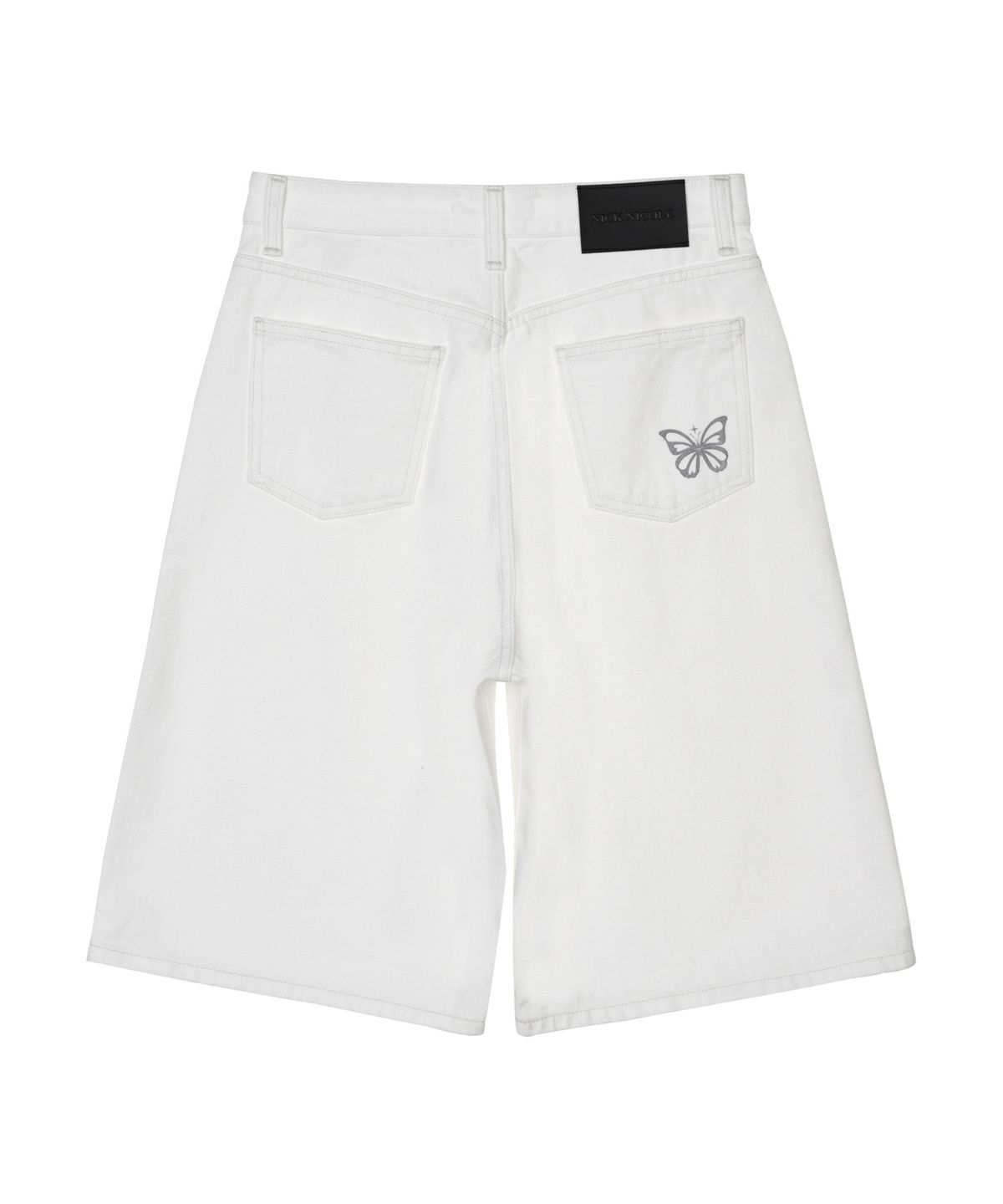 닉앤니콜(NICK&NICOLE) BUTTERFLY DENIM BERMUDA PANTS_IVORY
