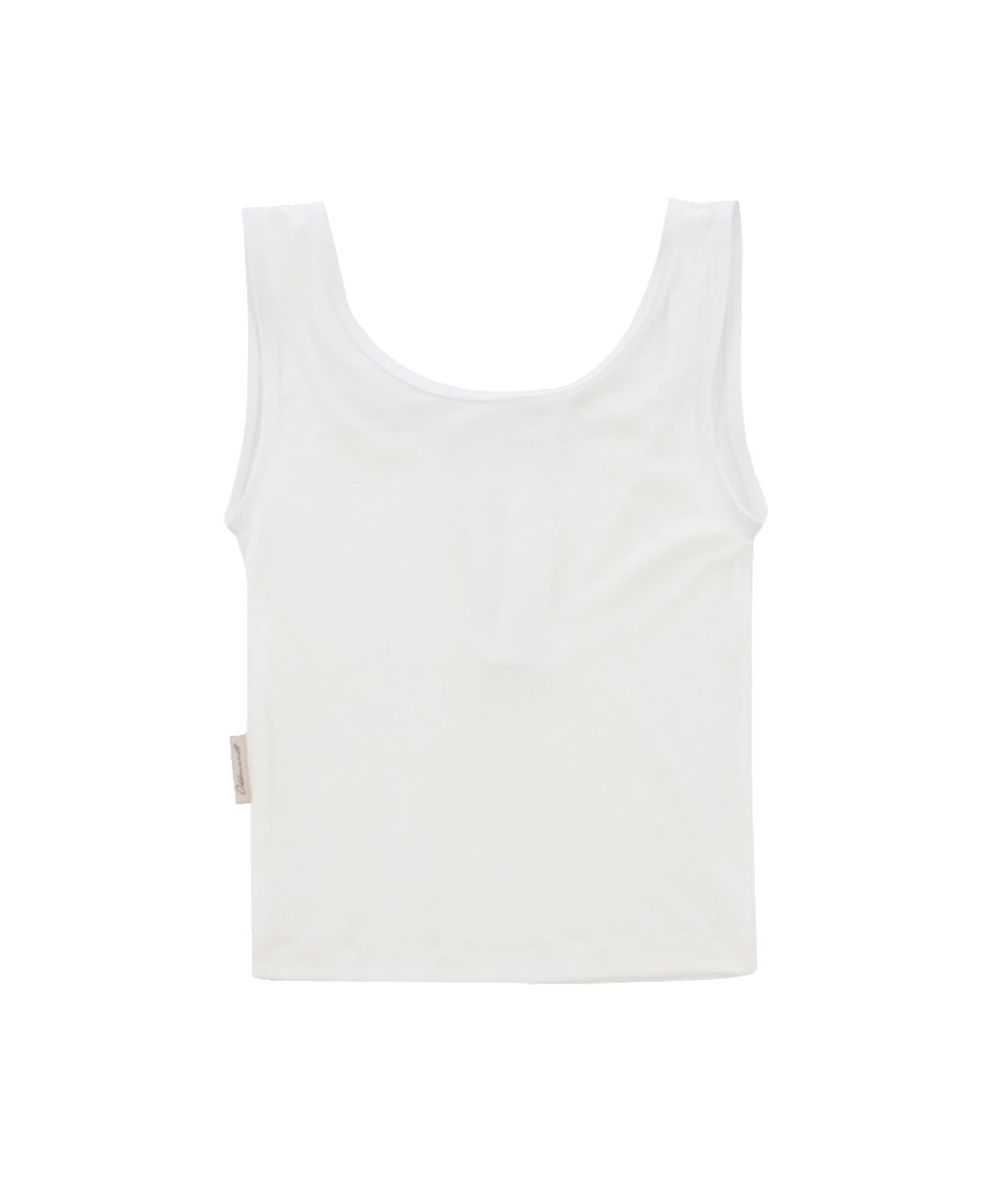 오드원아웃(ODDONEOUT) MONO BUTTON SLEEVELESS TOP WHITE