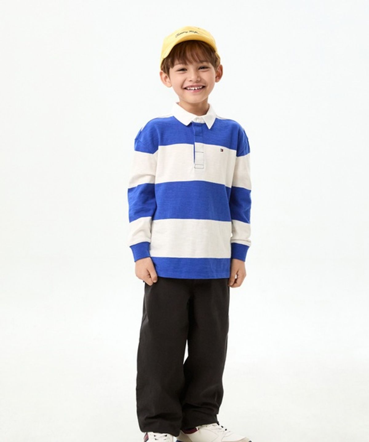 타미힐피거 키즈(TOMMY HILFIGER KIDS) 슬럽 럭비 스트라이프 폴로 셔츠