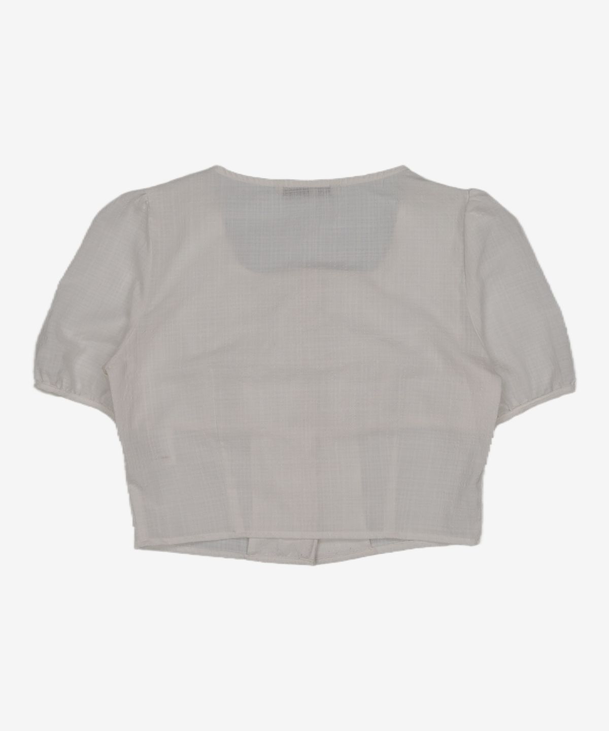 미쏘(MIXXO) 스퀘어넥 크롭 블라우스_MIWBWD601G S