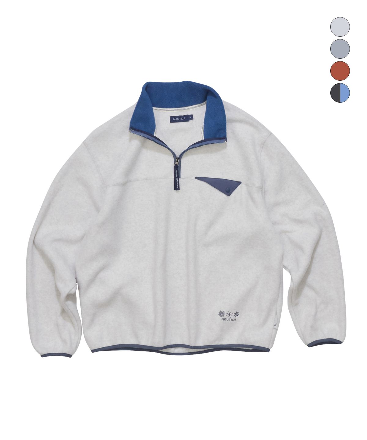 노티카(NAUTICA) 오션 토템 폴라 하프 집업(4colors) NFL2196