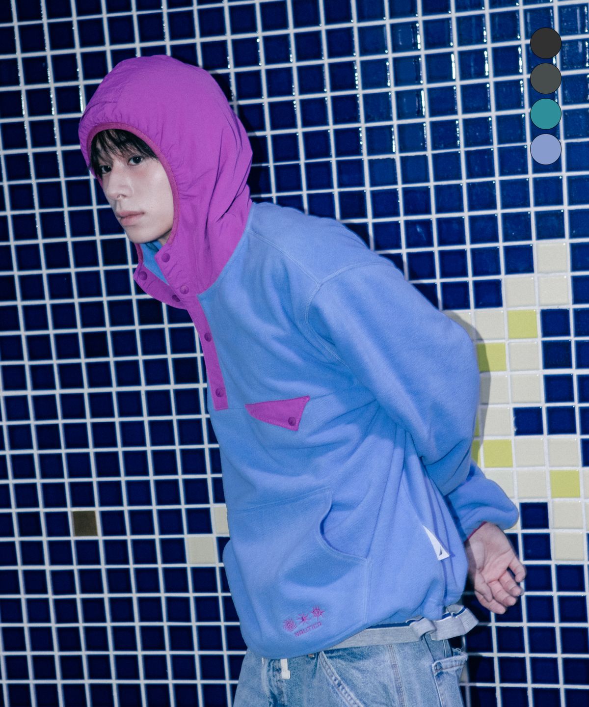 노티카(NAUTICA) 오션 토템 폴라 후디드 풀오버(4colors) NFL2226