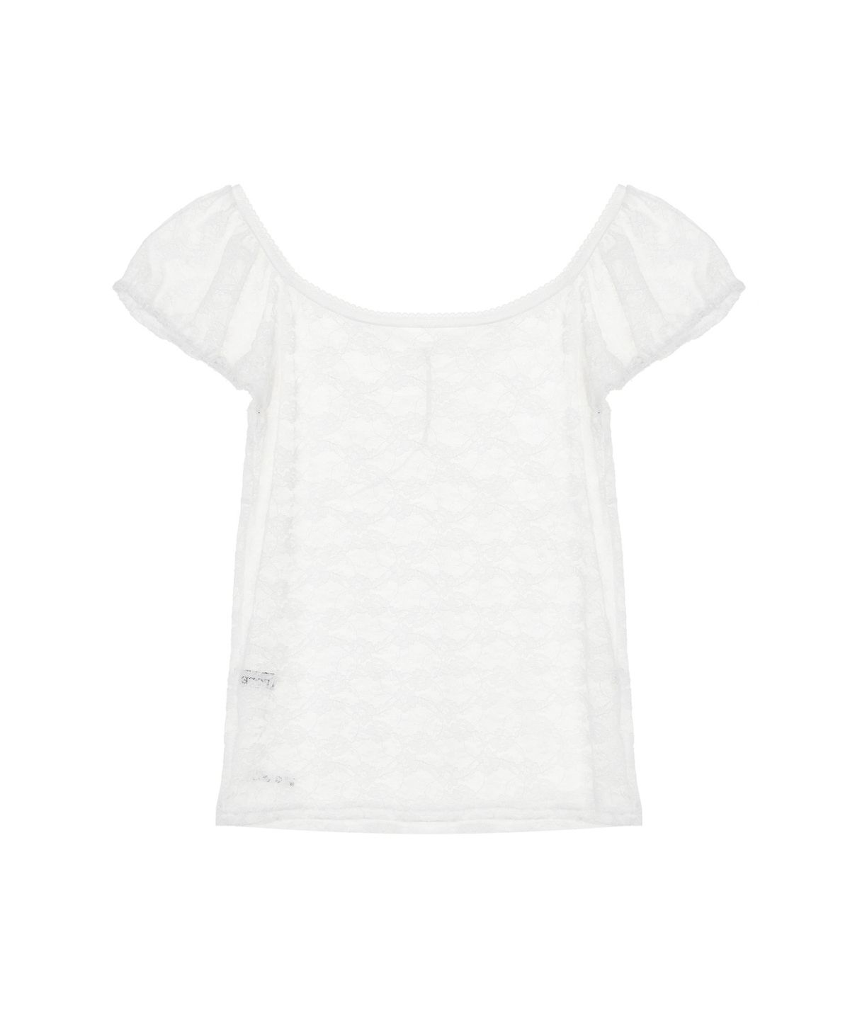 닉앤니콜(NICK&NICOLE) LACE SLEEVE BOAT NECK TOP_IVORY