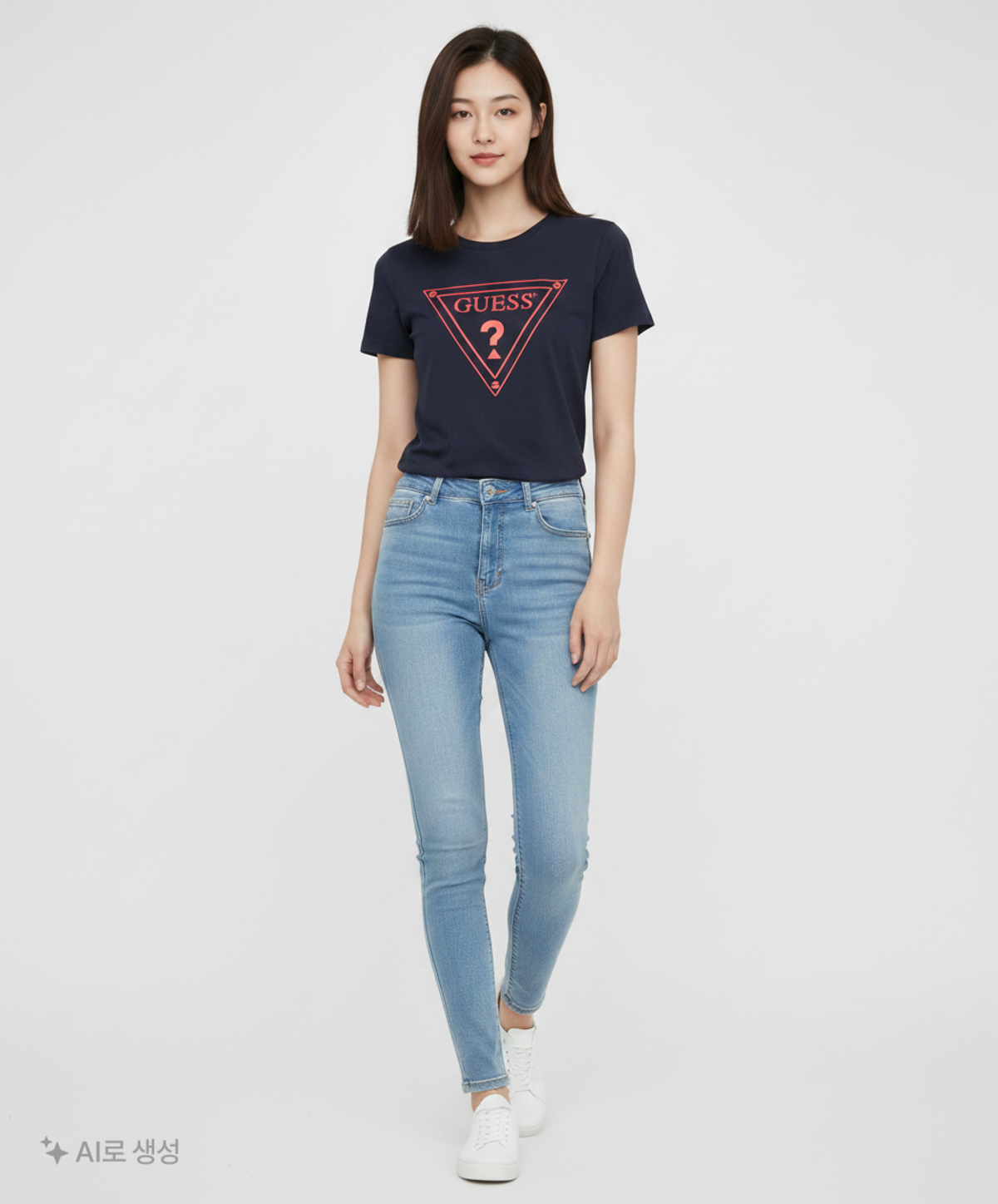 게스진(GUESS JEANS) 반소매 티셔츠 M