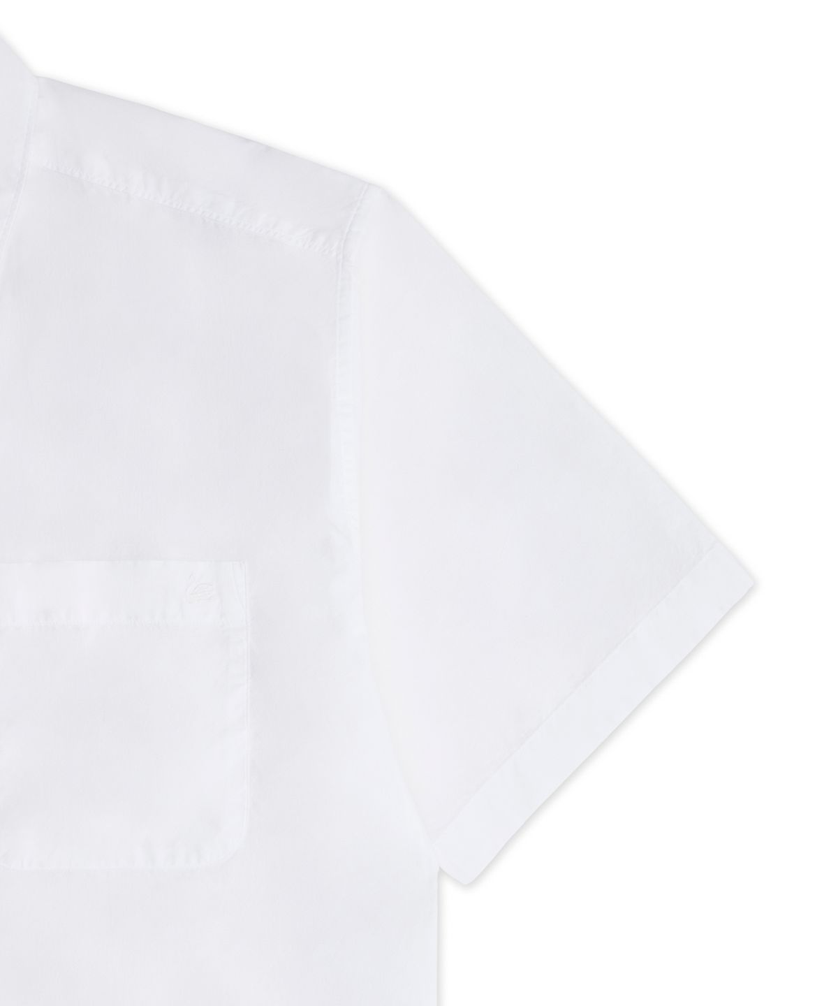 메르츠 비 슈바넨(MERZ B. SCHWANEN) 라이트웨이트 포플린 볼링 캐주얼 셔츠 - 화이트 / SHIRT09LP