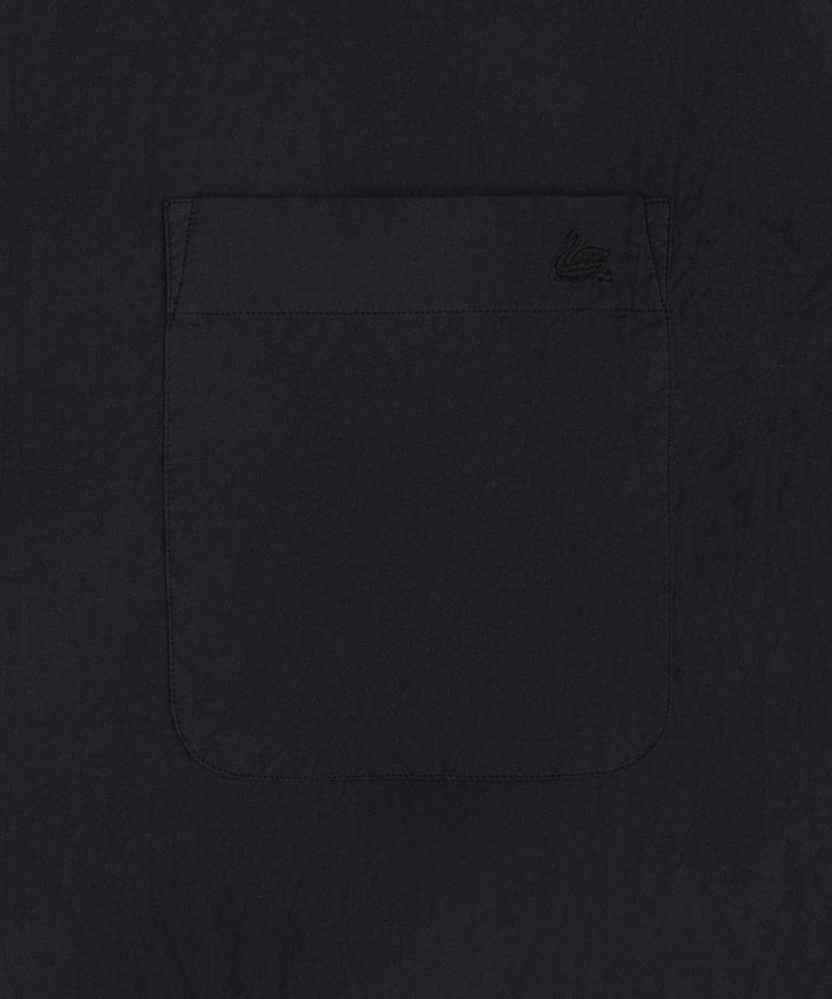 메르츠 비 슈바넨(MERZ B. SCHWANEN) 라이트웨이트 포플린 볼링 캐주얼 셔츠 - 블랙 / SHIRT09LP