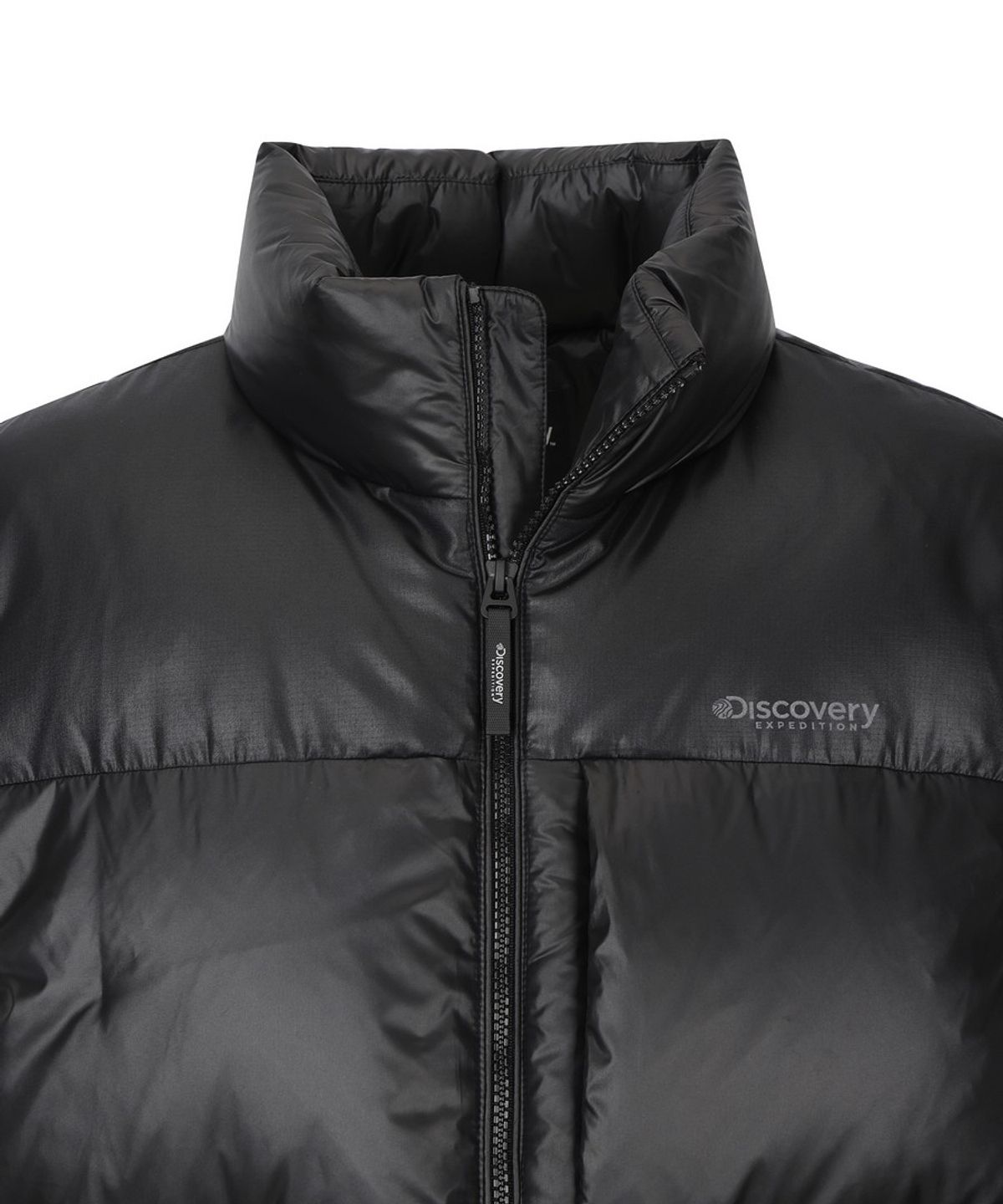 디스커버리 익스페디션(DISCOVERY EXPEDITION) 유니 반슬리 글로시 다운 패딩베스트 (BLACK)