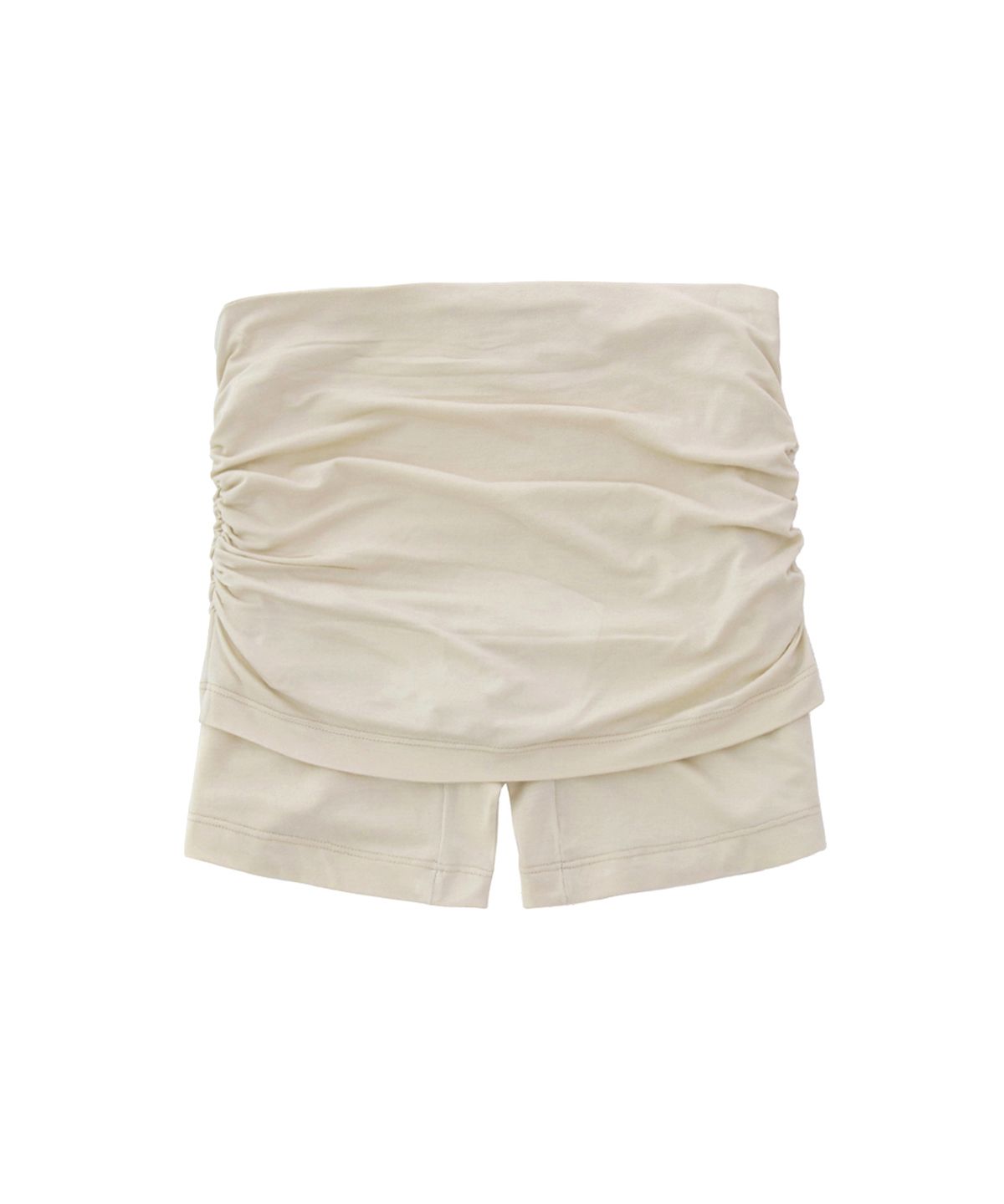 오드원아웃(ODDONEOUT) MONO SHIRRING SKIRT SHORT PANTS YELLOW