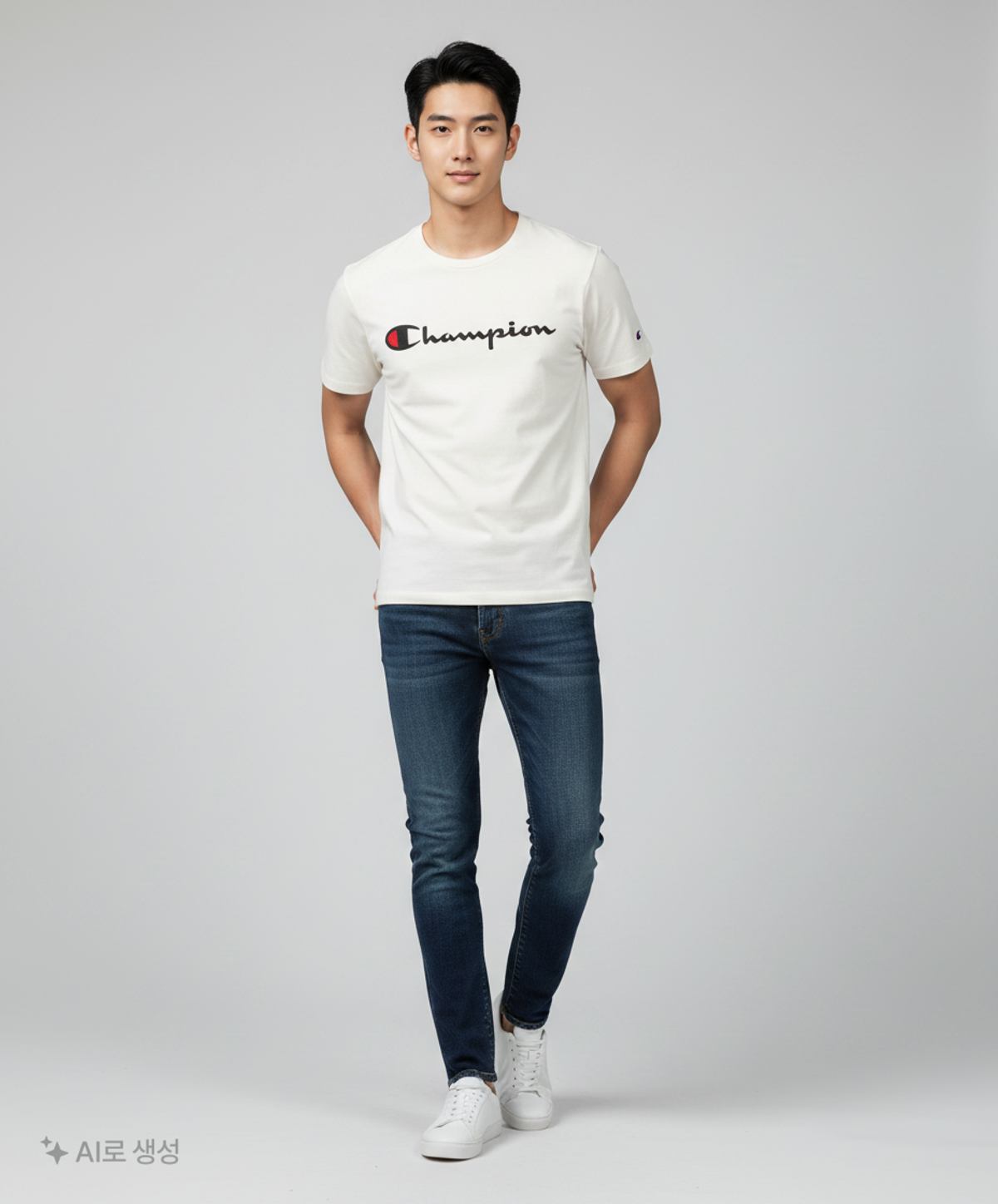 챔피온(CHAMPION) [T1919GOG2] 헤리티지 티셔츠 그래픽 - 옥스포드 그레이 M