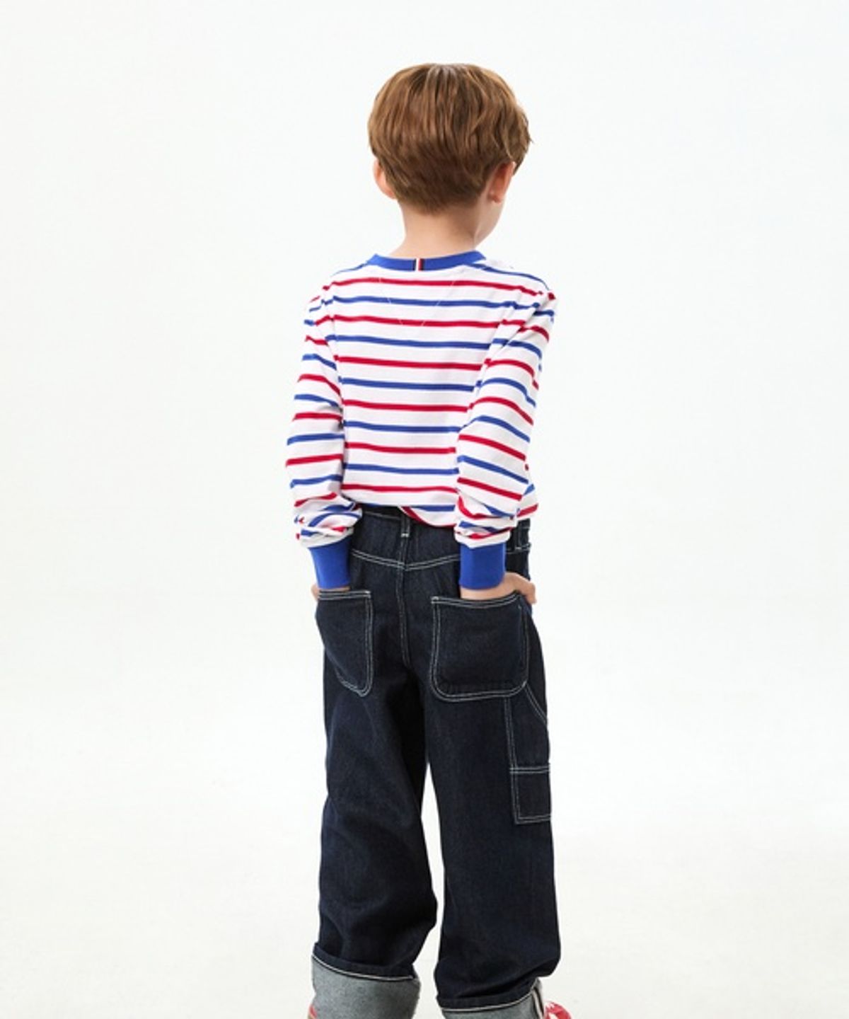 타미힐피거 키즈(TOMMY HILFIGER KIDS) 배기 린스 데님 팬츠