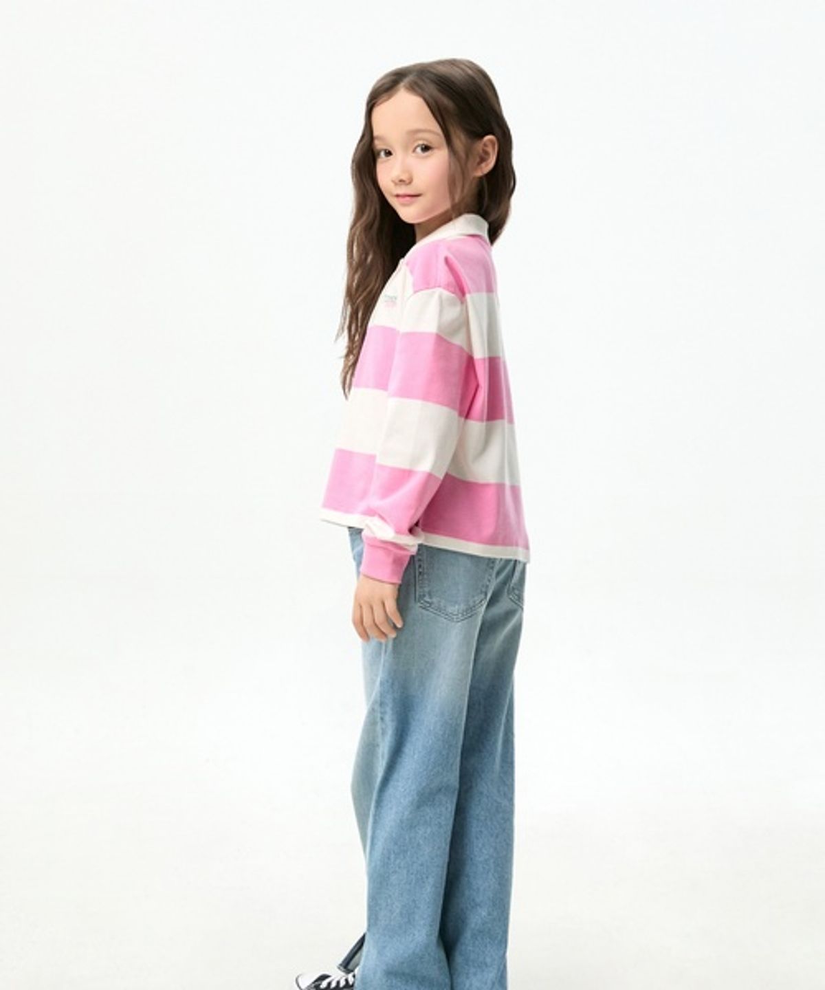 타미힐피거 키즈(TOMMY HILFIGER KIDS) 라이트워시 슬릿 데님 팬츠
