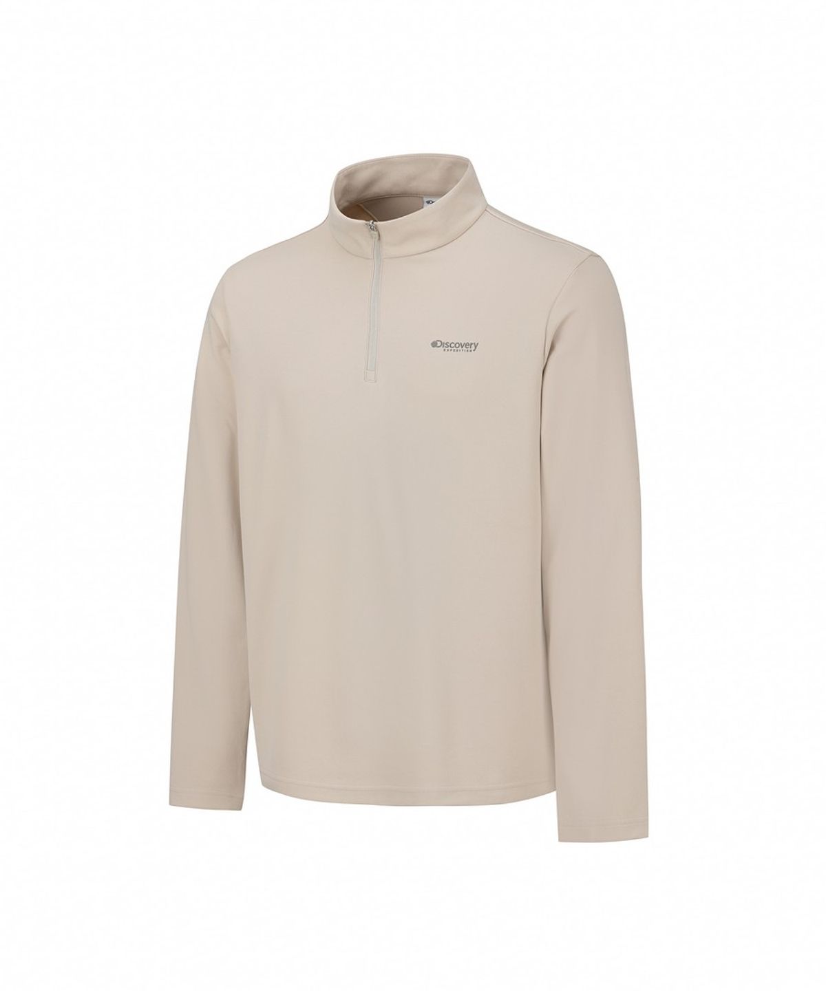 디스커버리 익스페디션(DISCOVERY EXPEDITION) 남성 베이직 반집업 티셔츠 (BEIGE2)
