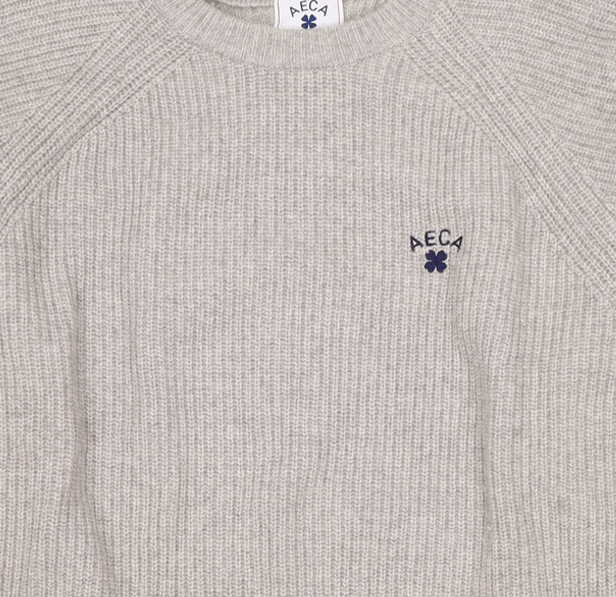 에이카화이트(AECA) CLOVER OVERSIZE WOOL KNIT-GREY L