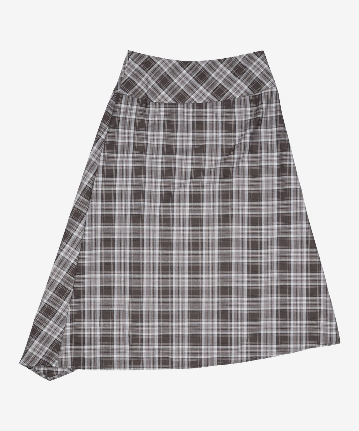 미쏘(MIXXO) 체크 언발 스커트 RE WHG326B_MIWWHG50QB S