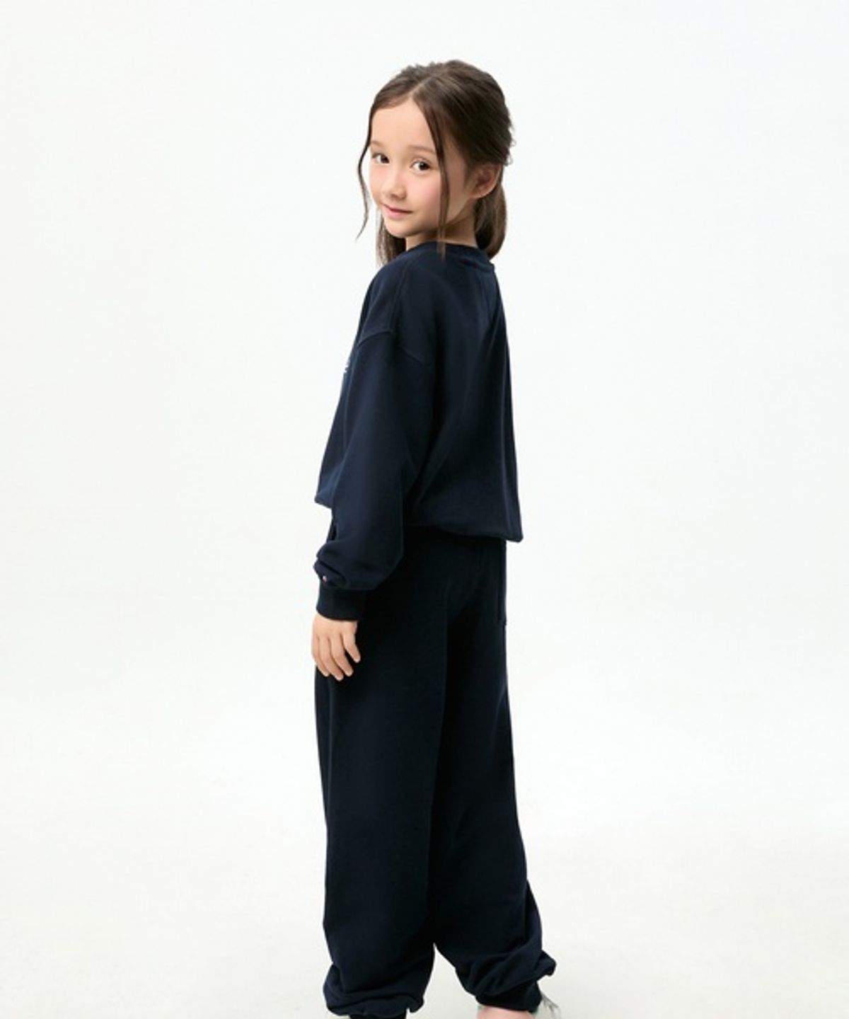 타미힐피거 키즈(TOMMY HILFIGER KIDS) 드로우스트링 밴딩 로고 스웨트팬츠