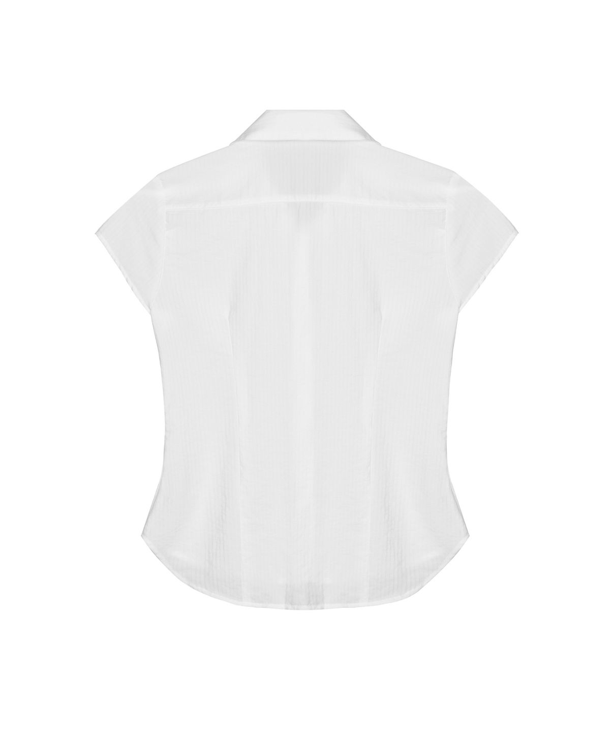 닉앤니콜(NICK&NICOLE) CAP SLEEVE STRIPE SHIRT_WHITE