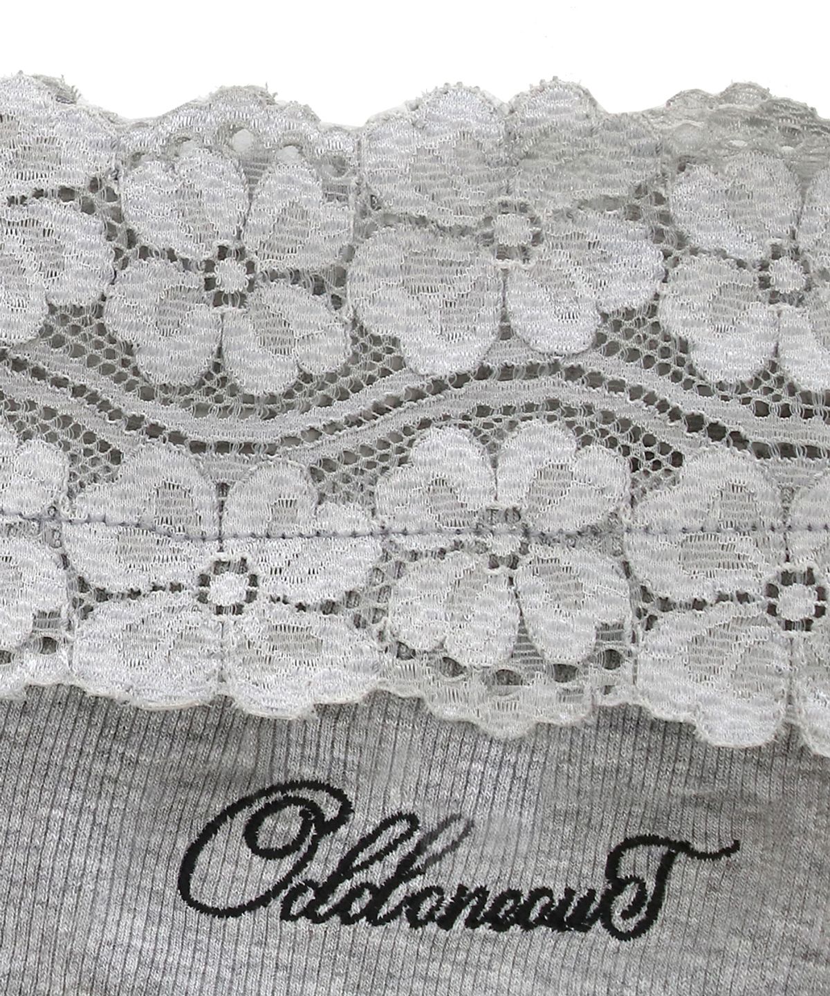 오드원아웃(ODDONEOUT) MONO LACE SKIRT GRAY