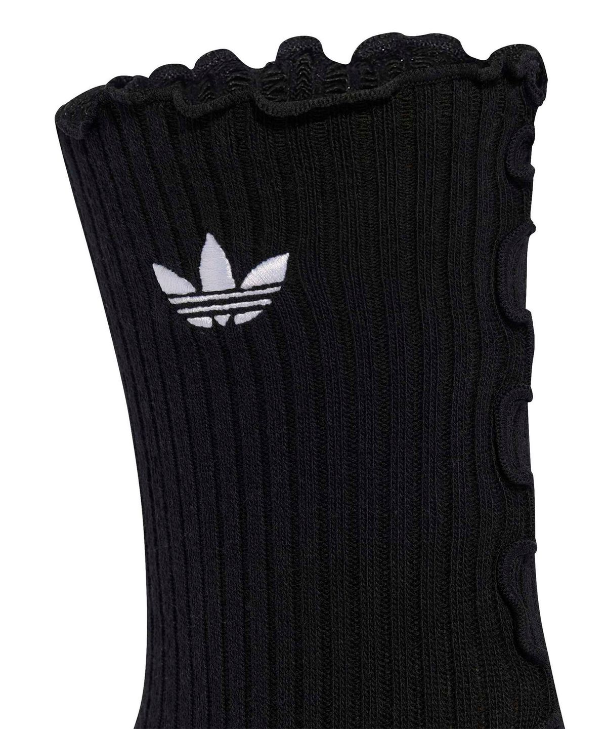 아디다스(ADIDAS) 러플 크루 삭스 2켤레 - 블랙:화이트 / KR4222