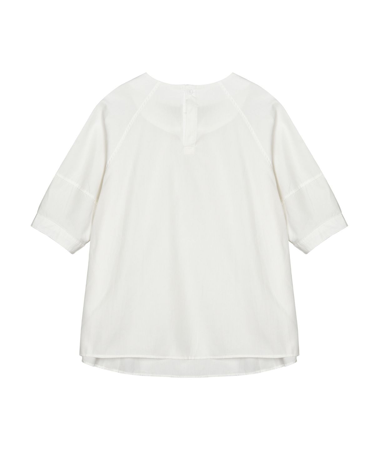 닉앤니콜(NICK&NICOLE) COTTON GATHER BLOUSE_IVORY