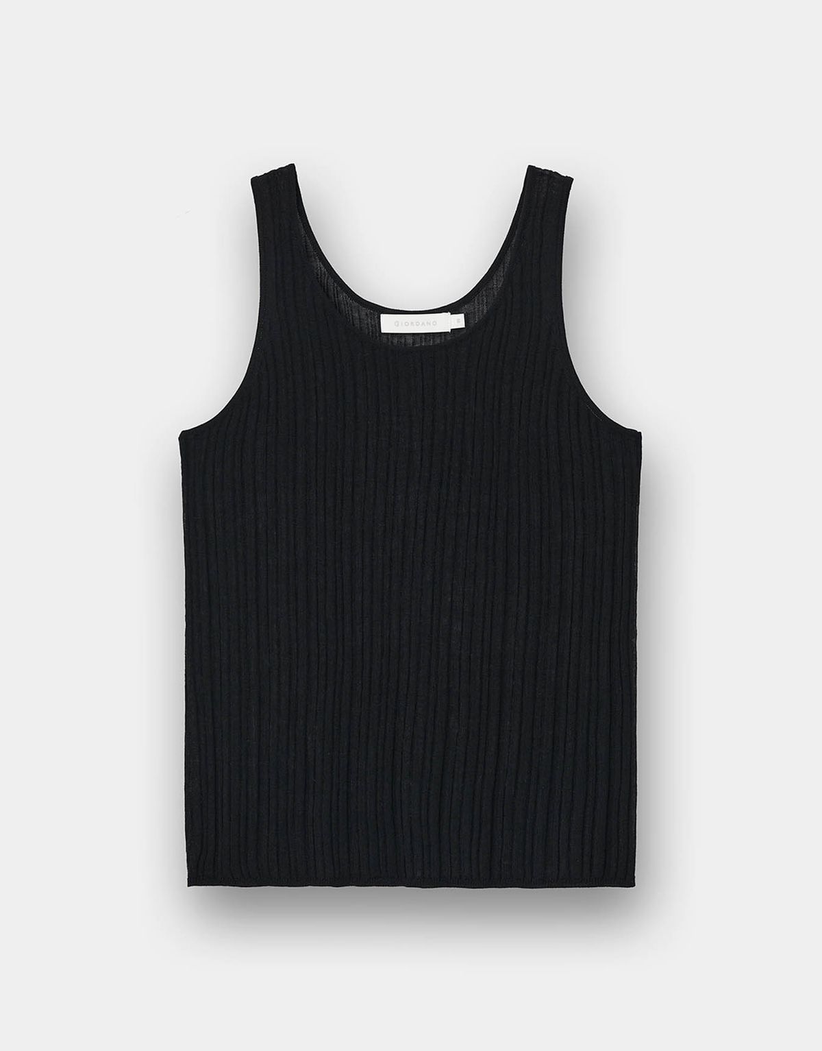 지오다노(GIORDANO) 16gg 립 U넥 시어 슬리브리스 스웨터 356903 [2color]