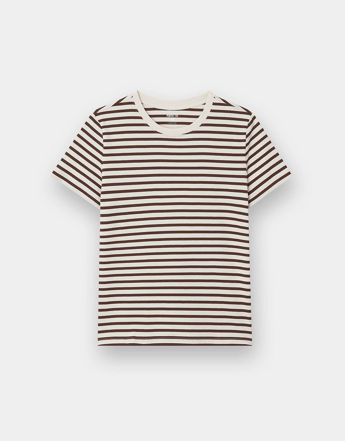 지오다노(GIORDANO) 퍼펙트 크루넥 스트라이프 반팔티 326918 [4color]