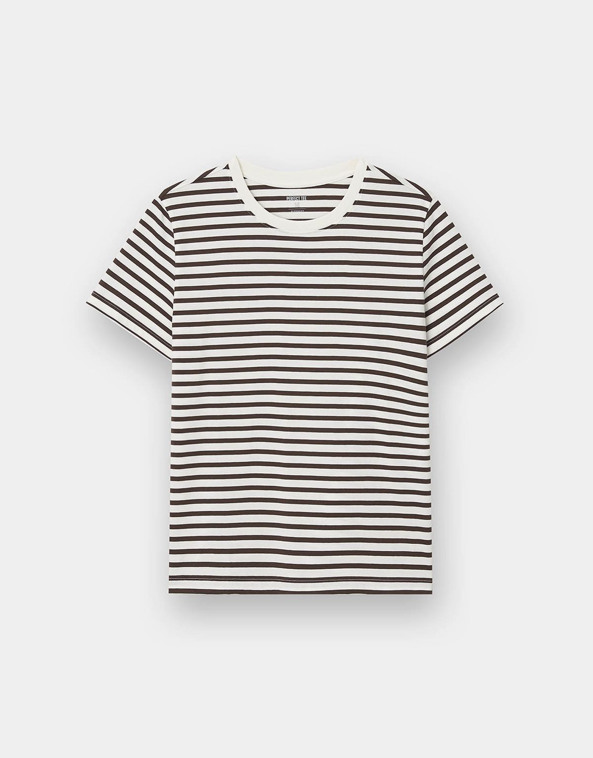 지오다노(GIORDANO) 퍼펙트 크루넥 스트라이프 반팔티 326918 [4color]