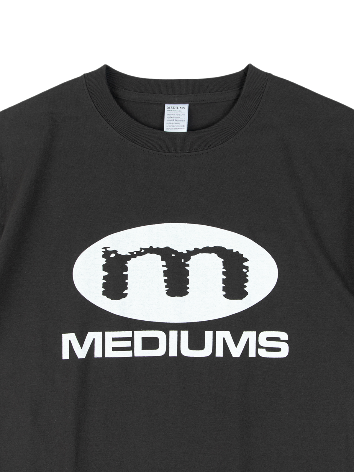미디엄스(MEDIUMS) Tour Logo Tee - Washed Black (투어 로고 티 - 워시드 블랙)