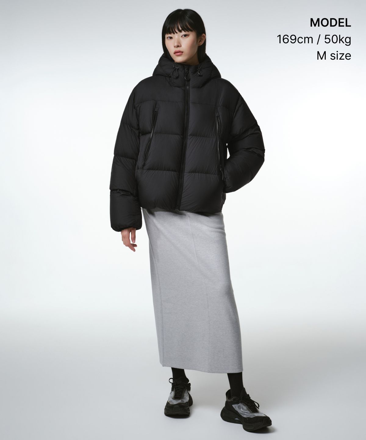 무신사 스탠다드 우먼(MUSINSA STANDARD WOMAN) [시티 레저] 우먼즈 후디드 다운 숏 패딩 재킷 [블랙]