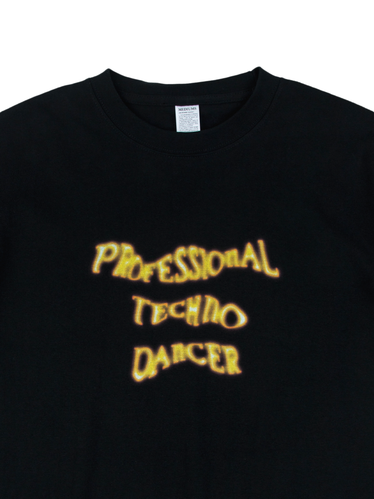 미디엄스(MEDIUMS) Professional Techno Dancer Tee -Black (프로페셔널 테크노 댄서 티 - 블랙)