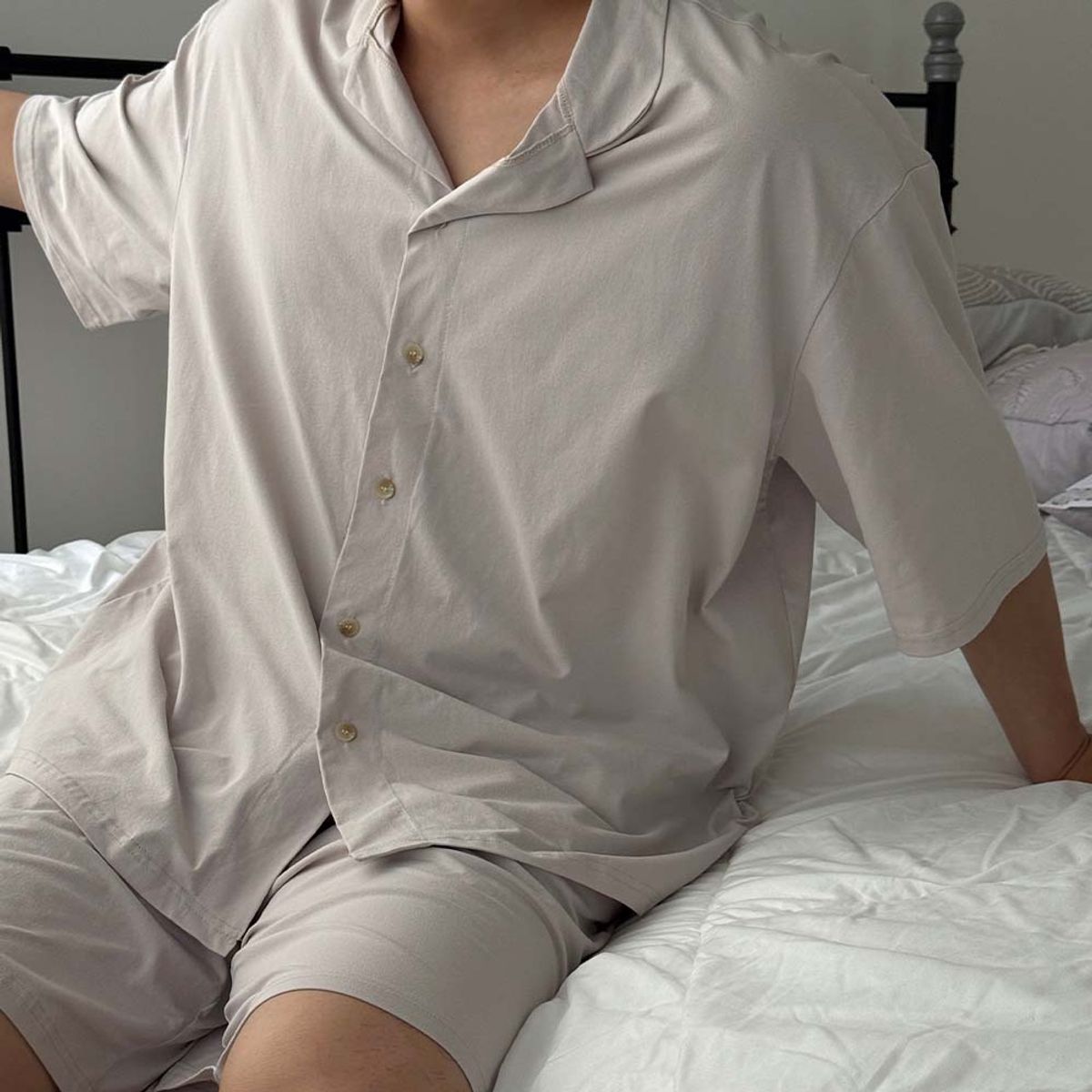 바이모노(BYMONO) [빅사이즈 M-6XL, 32-46] 모노 쿨쿨 파자마 세트