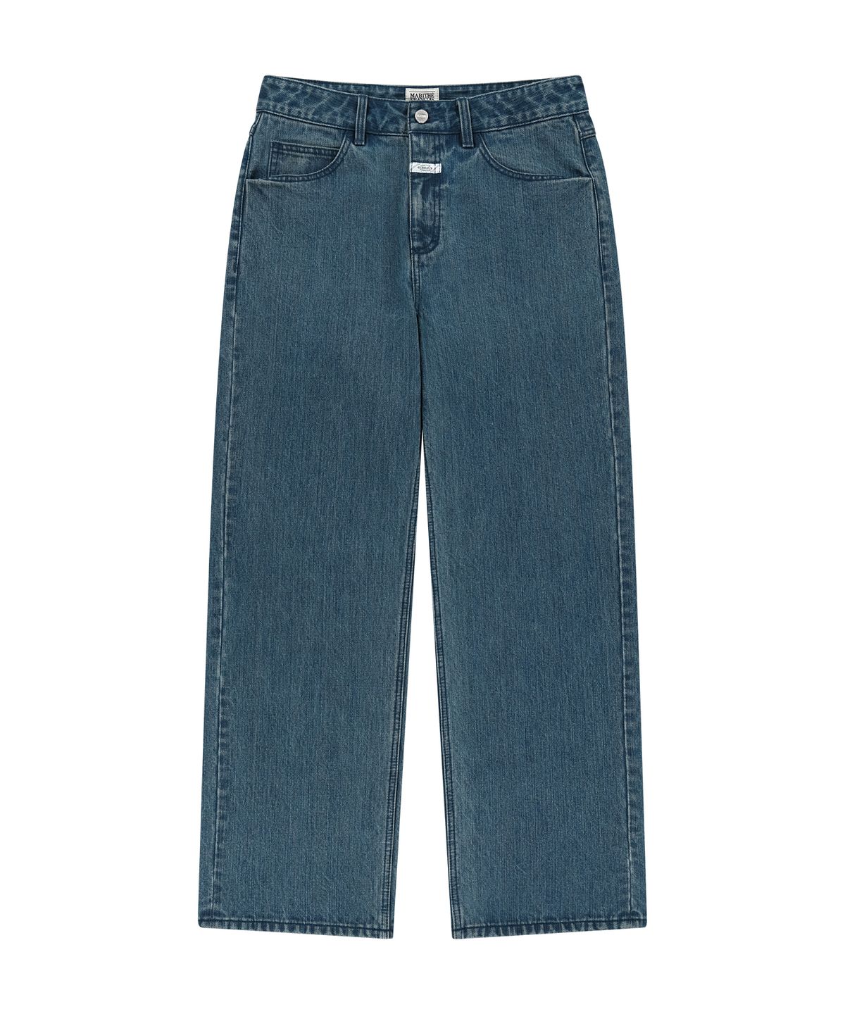 마리떼 프랑소와 저버(MARITHÉ + FRANҪOIS GIRBAUD) M SEMI-WIDE BROKEN TWILL DENIM PANTS blue