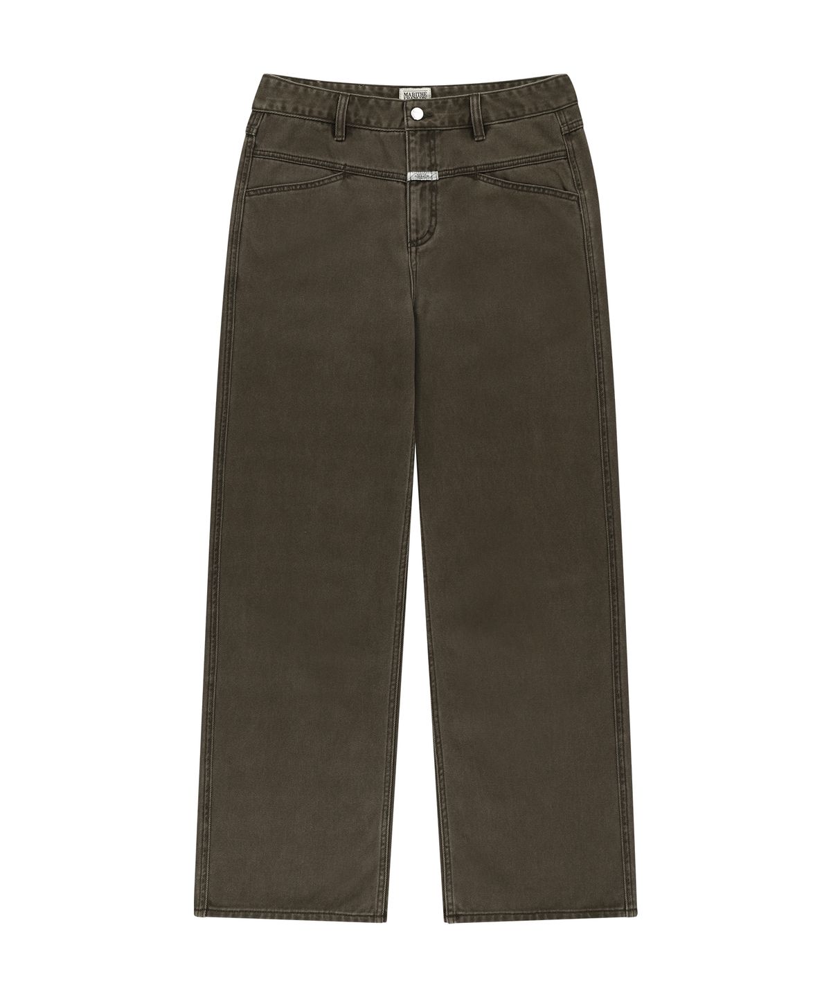 마리떼 프랑소와 저버(MARITHÉ + FRANҪOIS GIRBAUD) M X-POCKET SEMI-WIDE DENIM PANTS brown