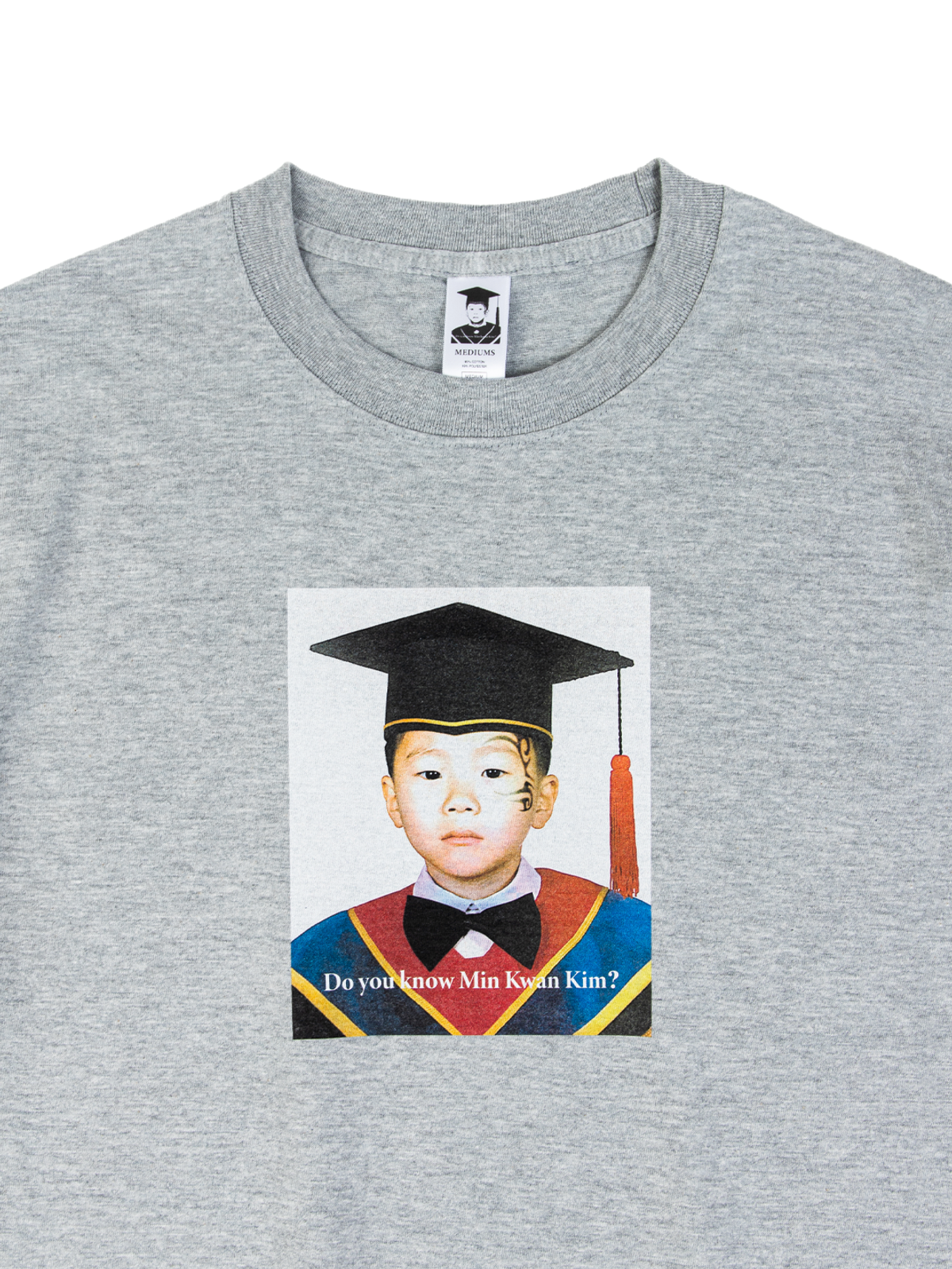 미디엄스(MEDIUMS) Graduation Photo Tee(Mike Tyson Ver.) - Gray (졸업사진 티셔츠 마이크 타이슨 버전 - 그레이)