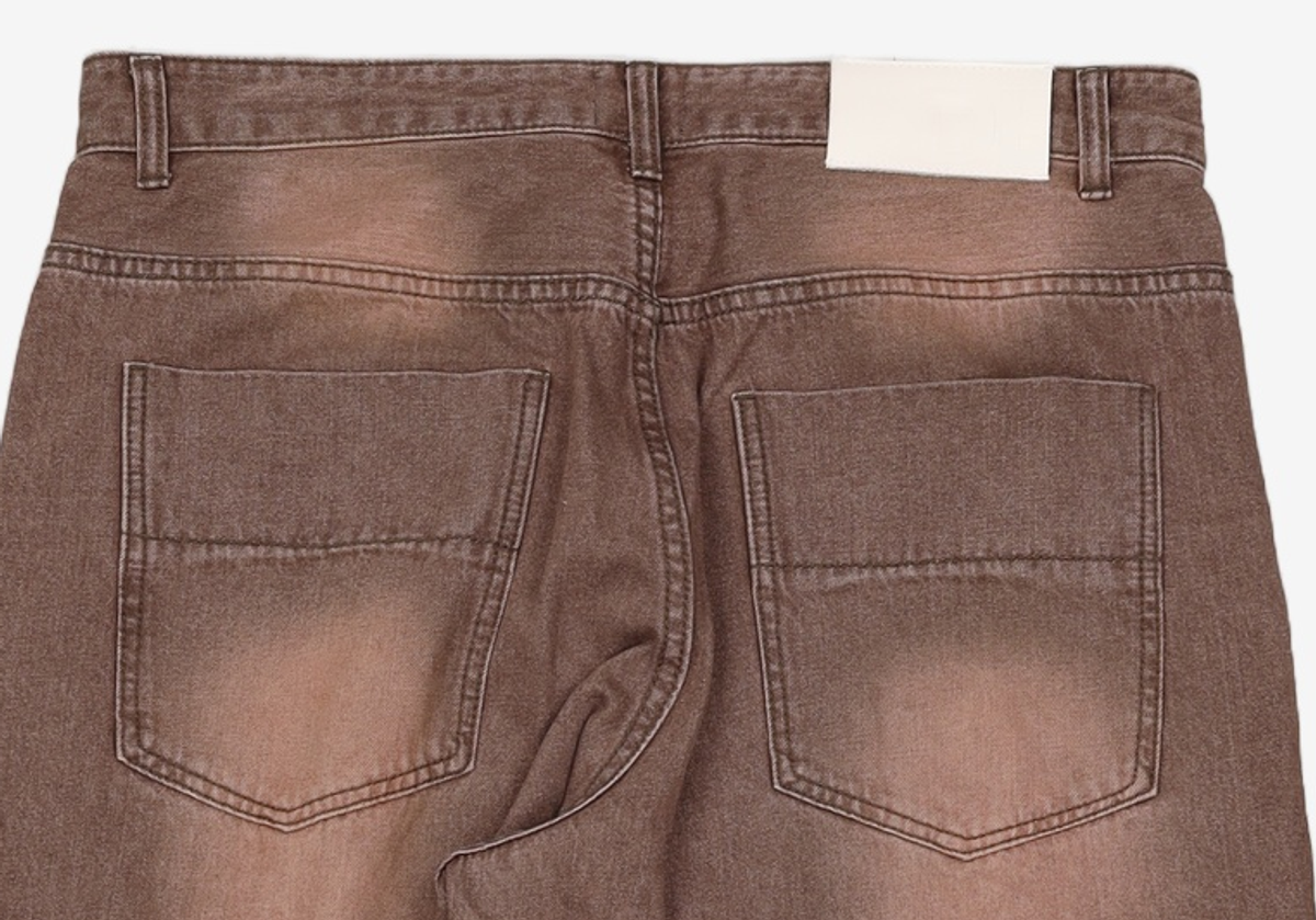 데케트(DECET) Mid Rise Wide Jeans DCPT027CRBrown 34