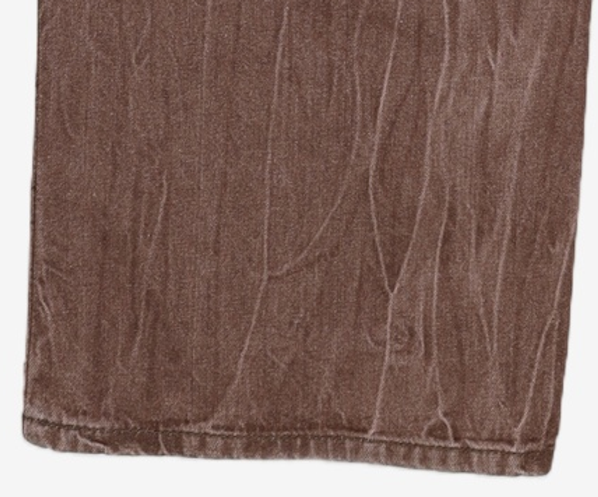 데케트(DECET) Mid Rise Wide Jeans DCPT027CRBrown 34