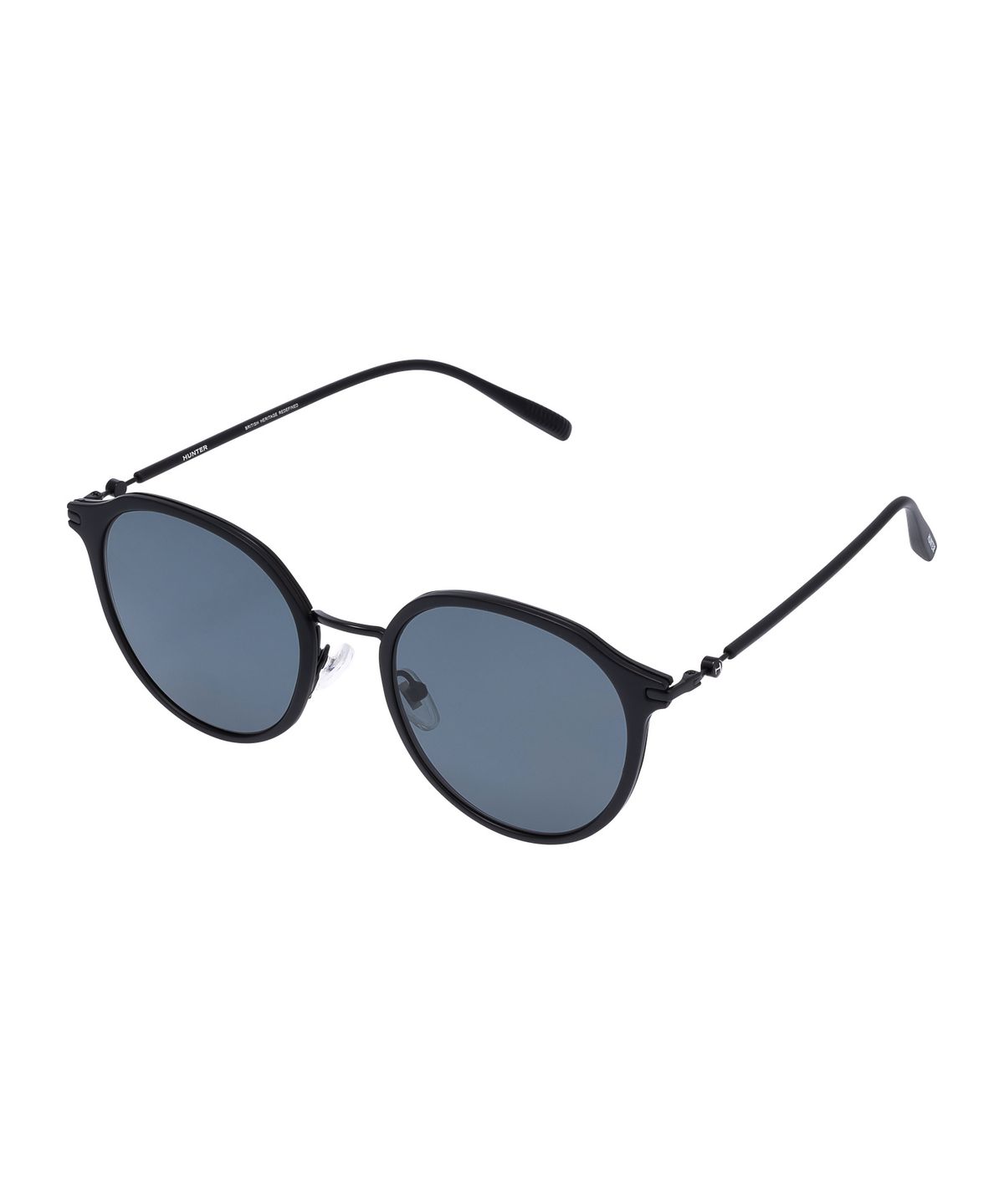 헌터 아이웨어(HUNTEREYEWEAR) [WOMAN] 라운드 티타늄 콤비 선글라스 - 블랙편광 HTB11