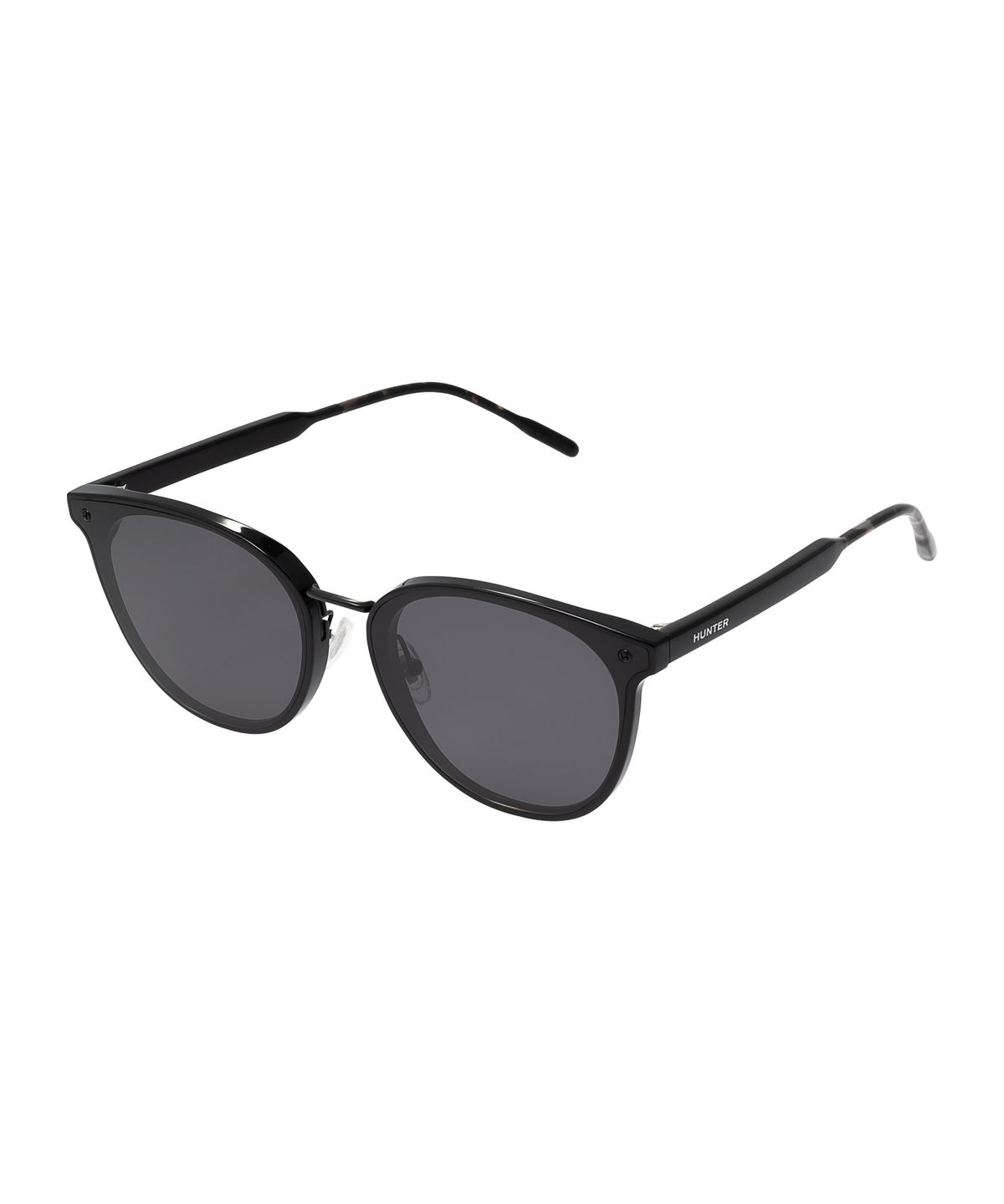 헌터 아이웨어(HUNTEREYEWEAR) [WOMAN] 플랫바 라운드 선글라스 - 블랙 HTB16