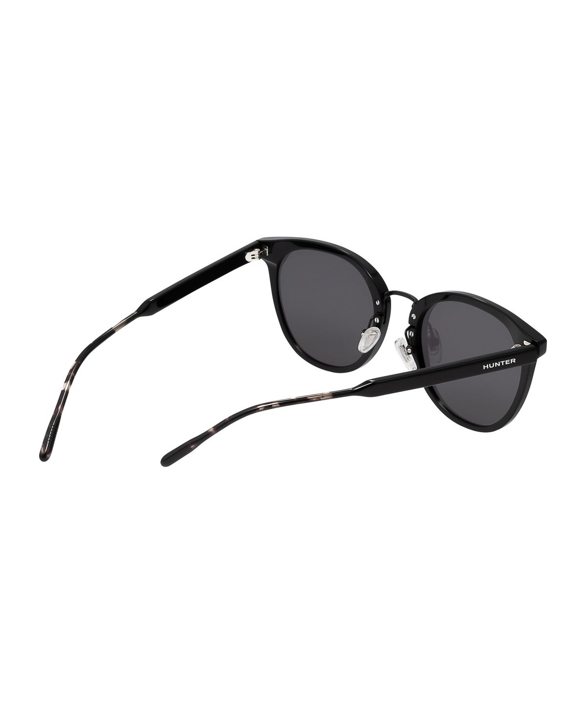 헌터 아이웨어(HUNTEREYEWEAR) [WOMAN] 플랫바 라운드 선글라스 - 블랙 HTB16
