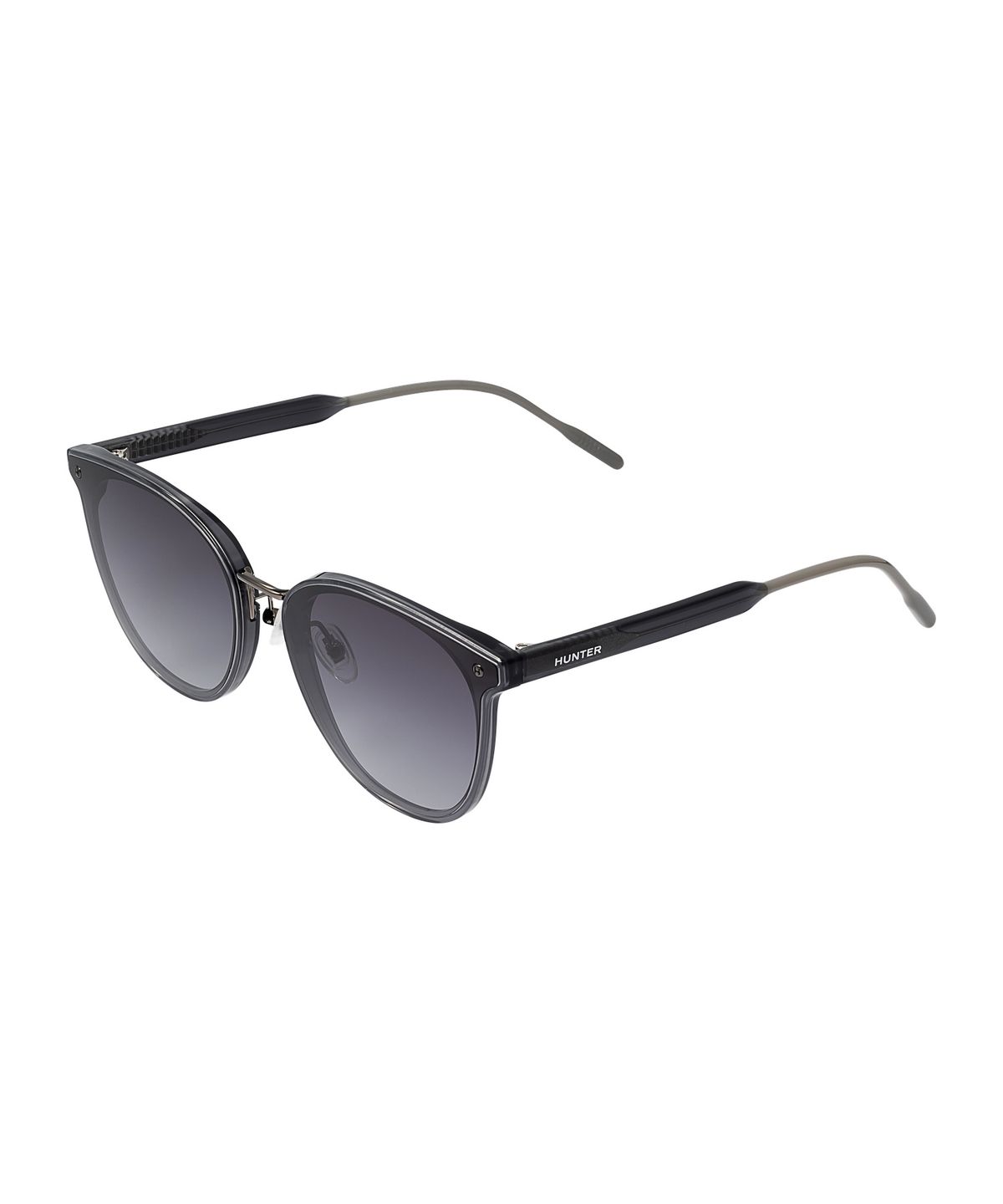 헌터 아이웨어(HUNTEREYEWEAR) [WOMAN] 플랫바 라운드 선글라스 - 그레이 HTB16