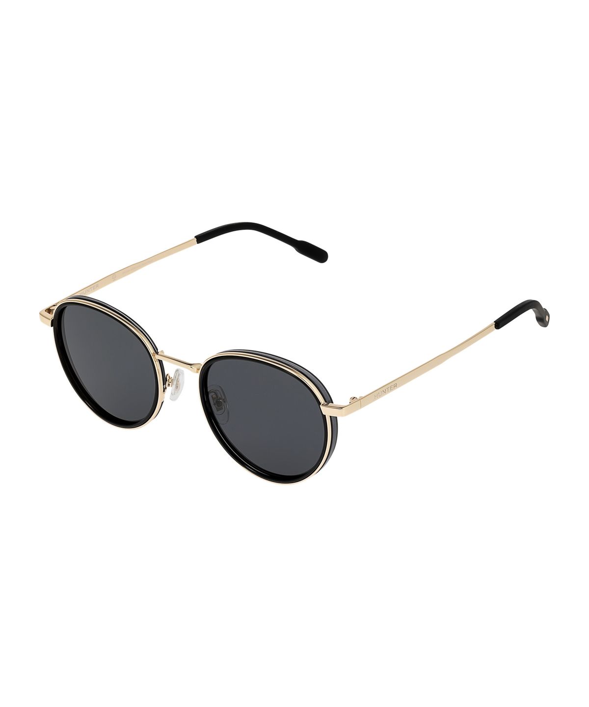 헌터 아이웨어(HUNTEREYEWEAR) [UNISEX] 라운드 티타늄 선글라스 - 블랙편광 HTC32
