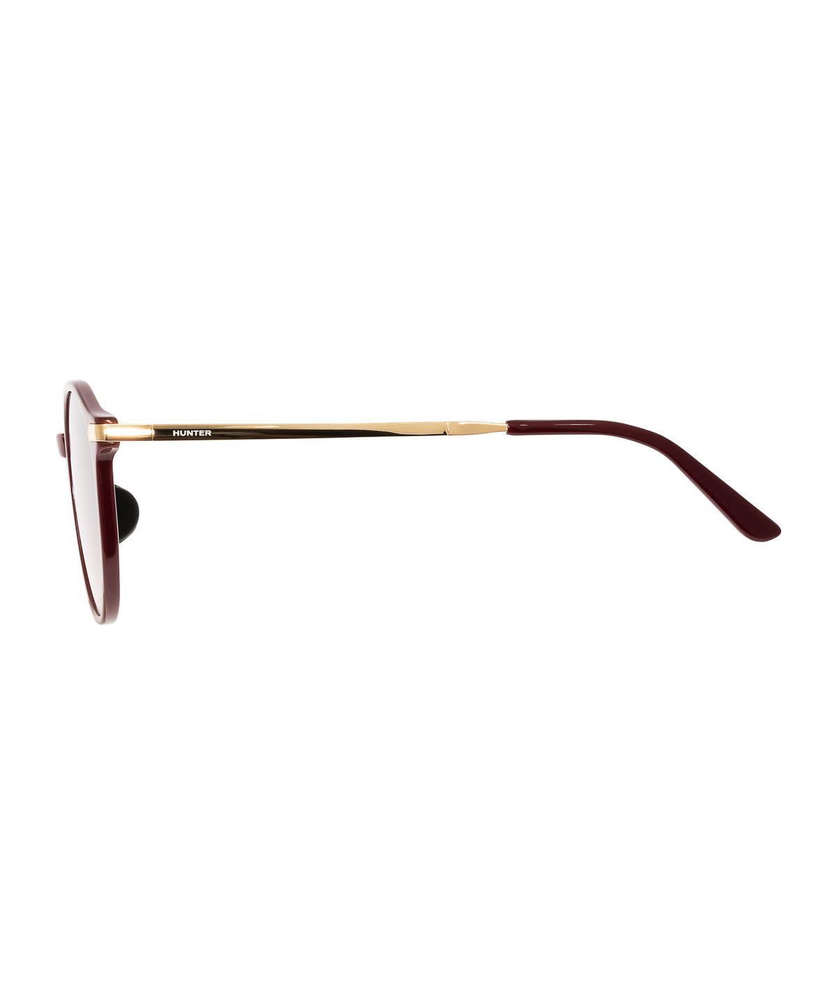 헌터 아이웨어(HUNTEREYEWEAR) [UNISEX] 라운드 폴딩 선글라스 - 버건디 HTC34
