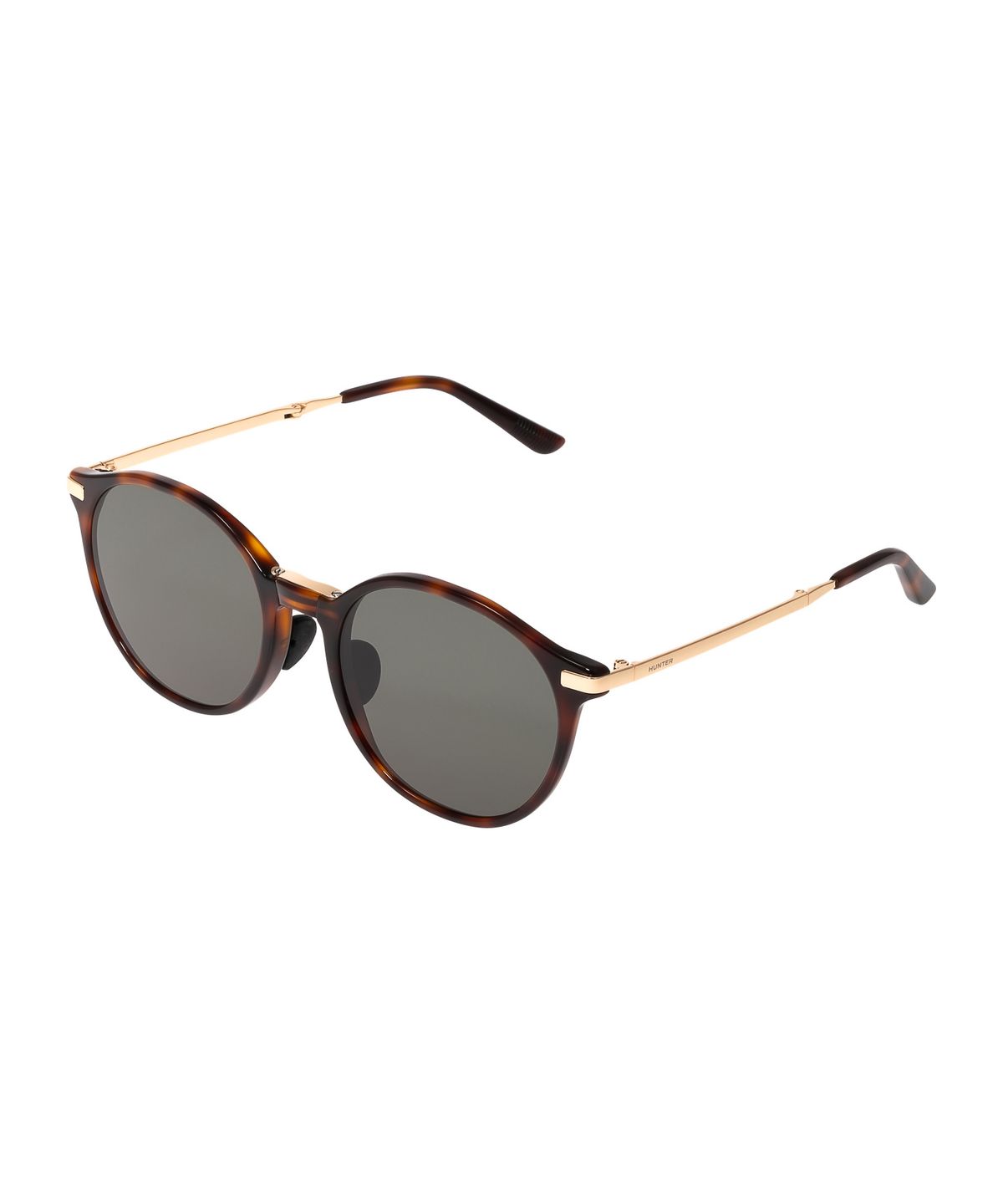 헌터 아이웨어(HUNTEREYEWEAR) [UNISEX] 라운드 폴딩 선글라스 - 하바나 HTC34