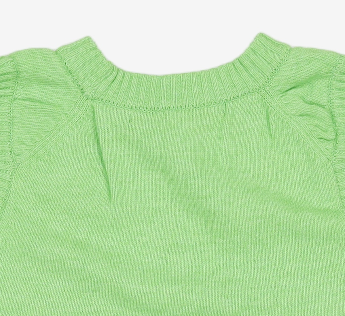 레스트앤레크레이션(REST&RECREATION) RR CUT OUT KNIT VEST YELLOWISH GREEN FREE