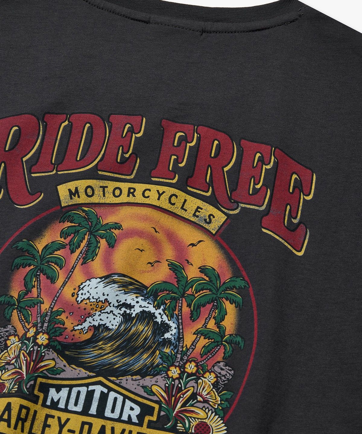 할리데이비슨 컬렉션스®(HARLEY-DAVIDSON COLLECTIONS®) RIDE FREE 빈티지 티셔츠_다크 그레이 HH16111083